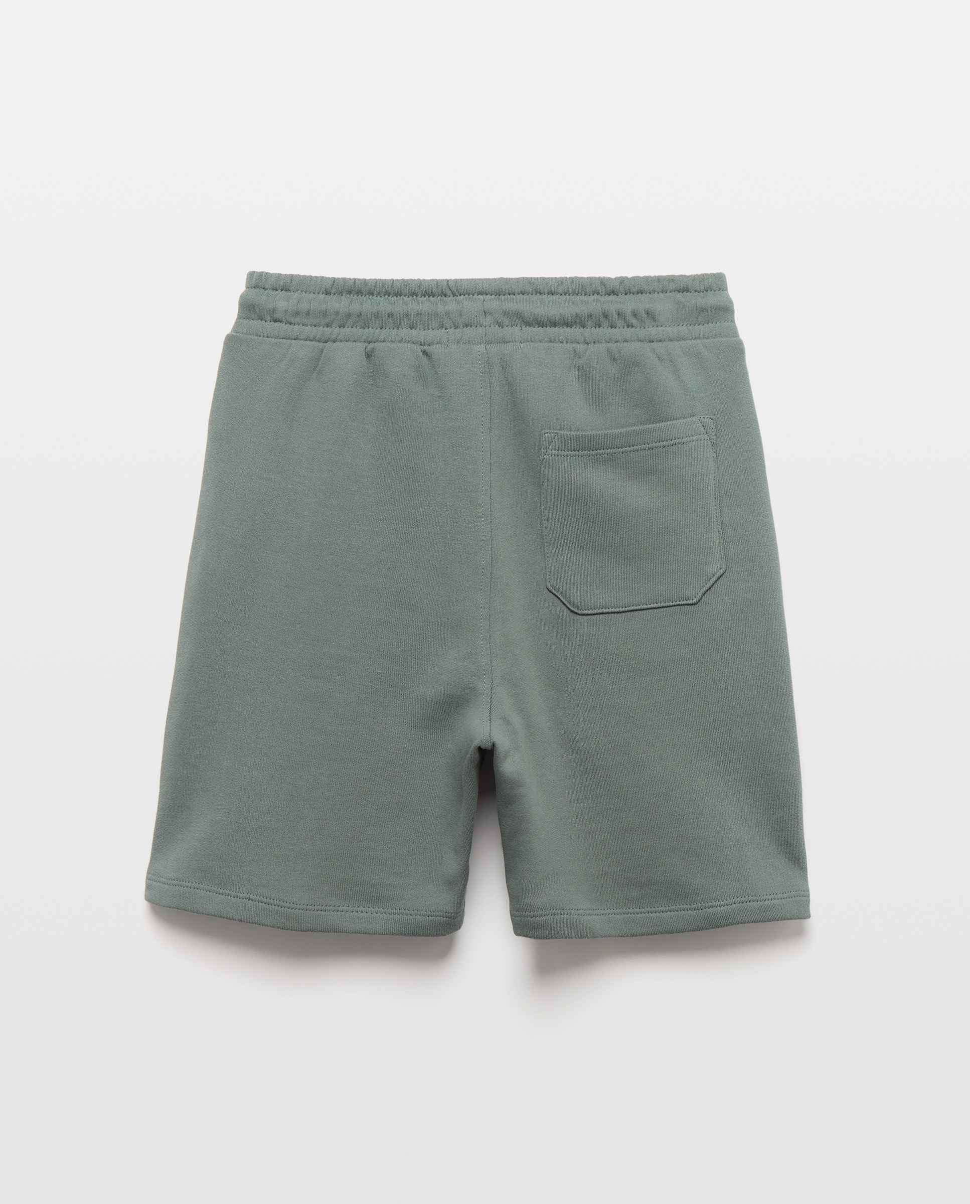Bermuda de niño felpa 530 Verde oscuro-2