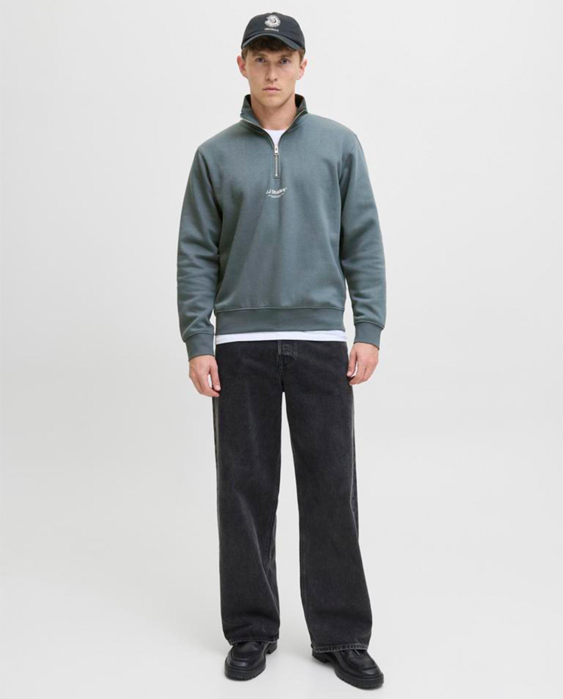 Sudadera de hombre sin capucha con cierre - Jack & Jones - Azul Azul-7