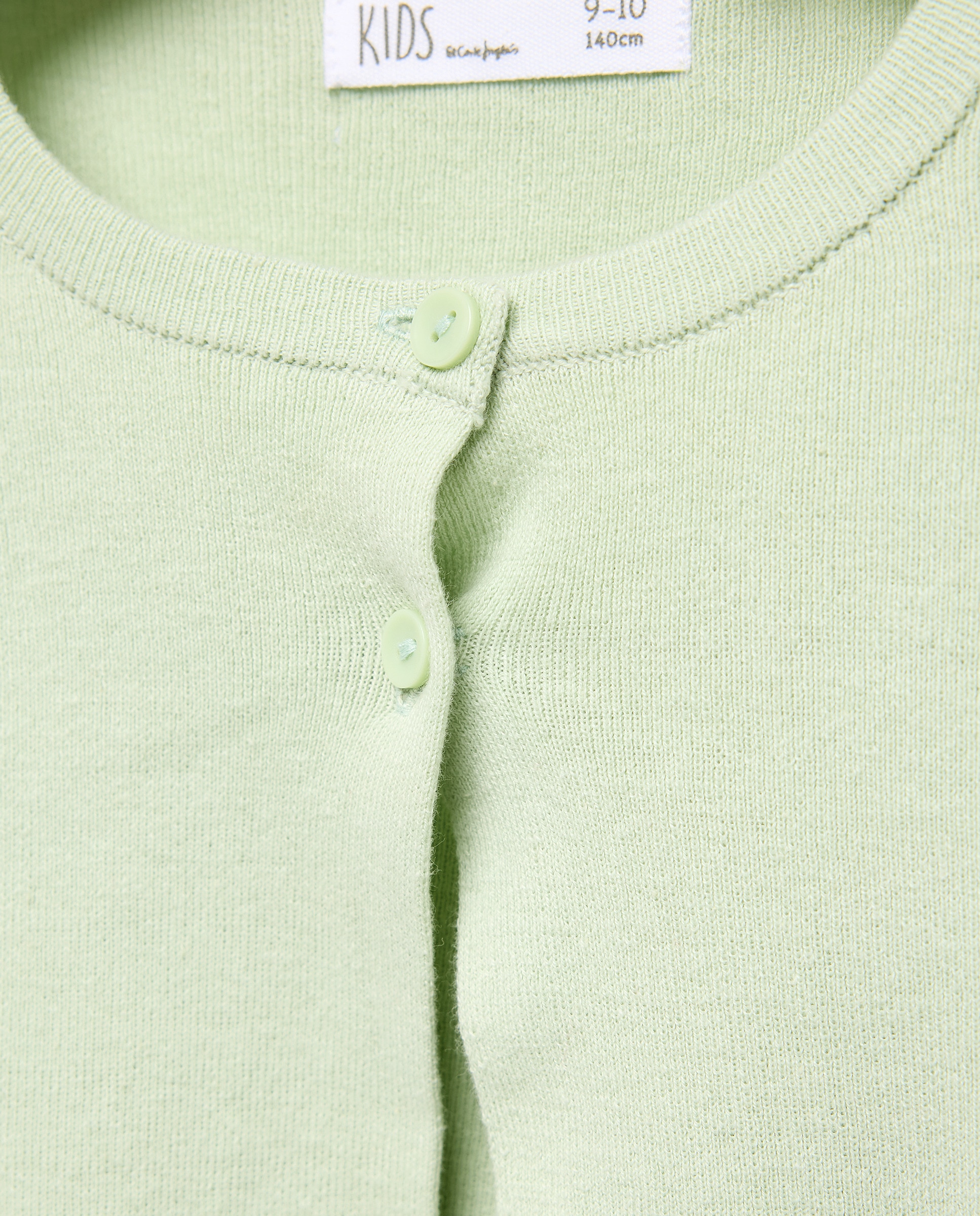 Casaco de Tricot Básico Kids El Corte Inglés 510 Verde Claro-5