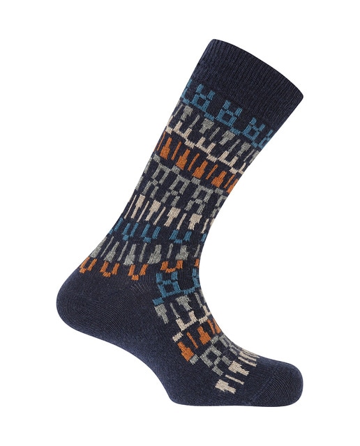 Imagen 0 de Calcetines de hombre cashmere/lana cenefa