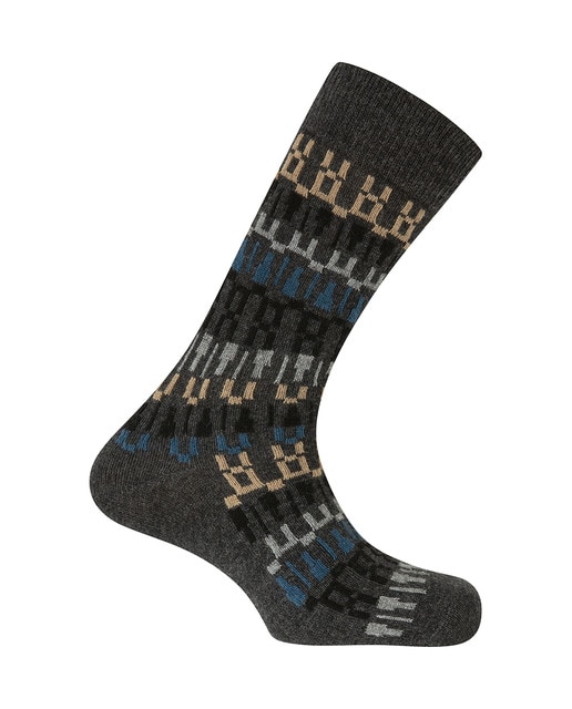 Imagen 0 de Calcetines de hombre cashmere/lana cenefa