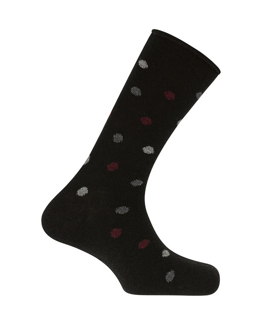 Imagen 0 de Calcetines de hombre de lambswool lunares