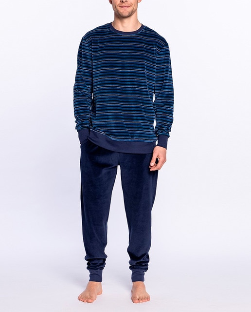 Imagen 0 de Pijama de hombre largo de terciopelo