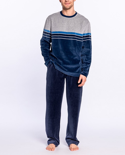 Imagen 0 de Pijama de hombre largo de terciopelo