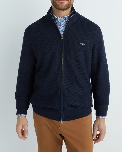 Imagen 0 de Cardigan de hombre corte regular con cremallera