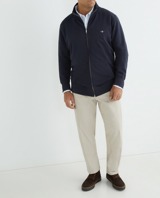 Imagen 0 de Jersey de algodón media cremallera de hombre tallas grandes