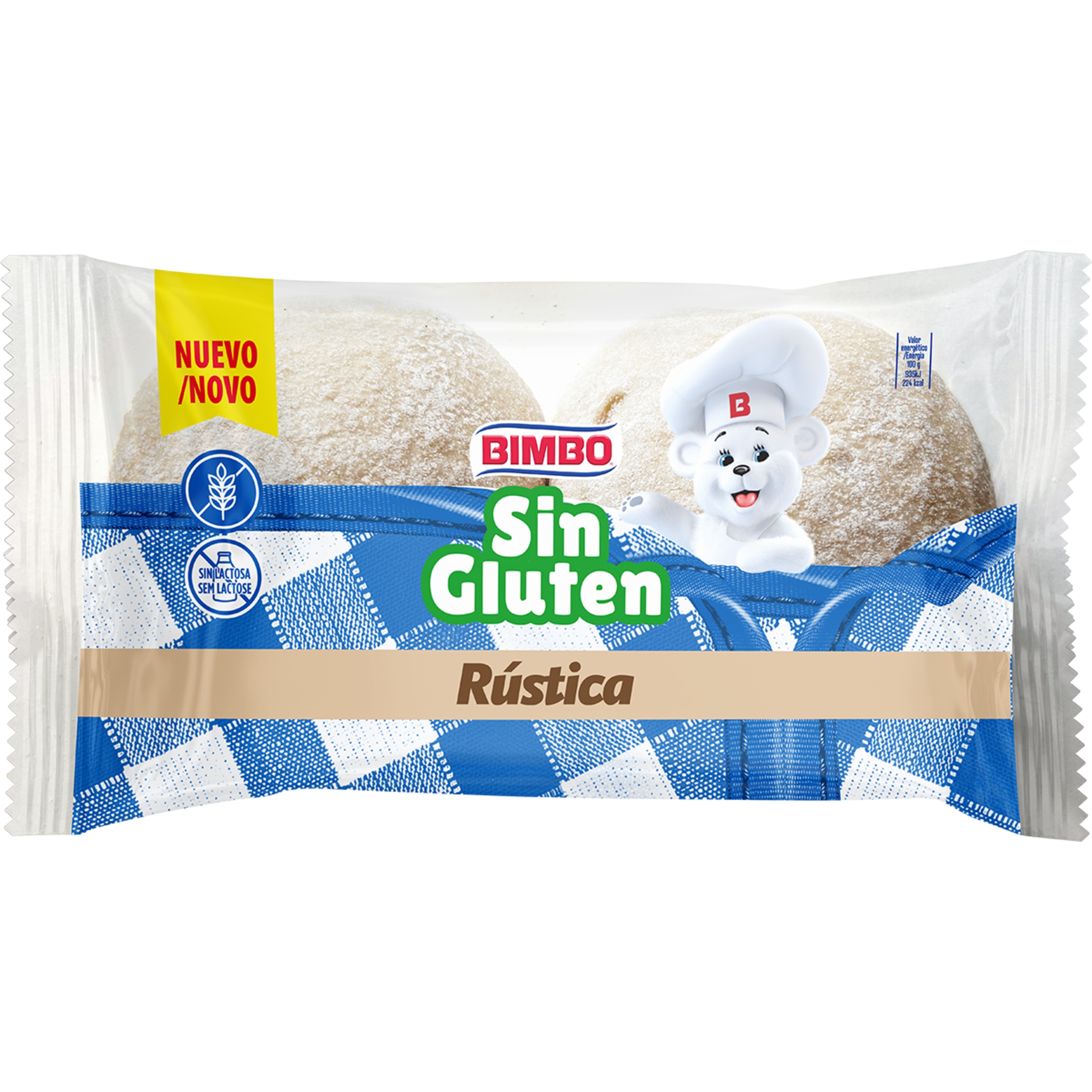Pão de Hambúrguer sem Glúten embalagem 160 g