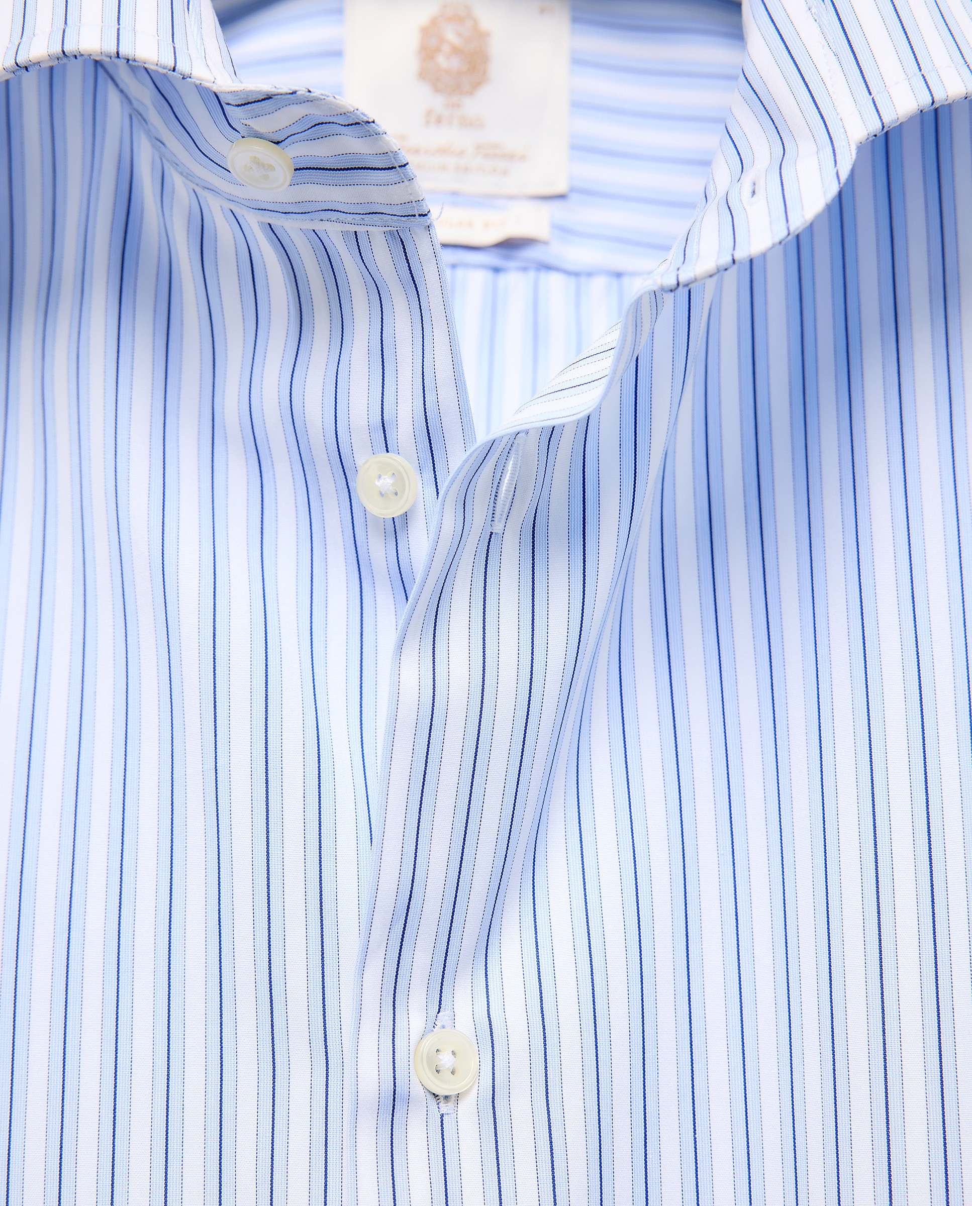 Camisa Clássica com Manga Comprida Azul-7
