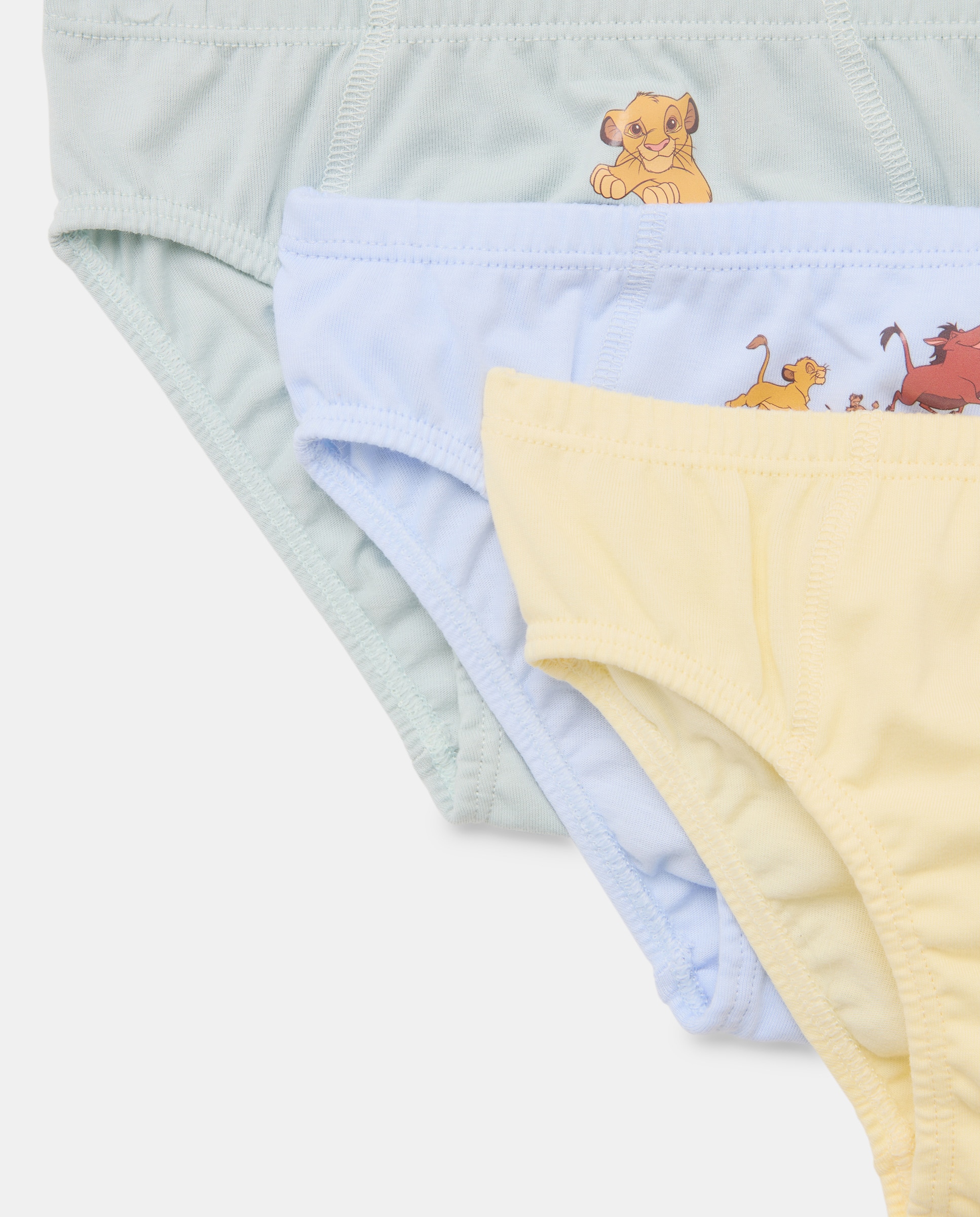 Pack de 3 Slips com Motivos do Rei Leão Cotton Juice Multicolor-3