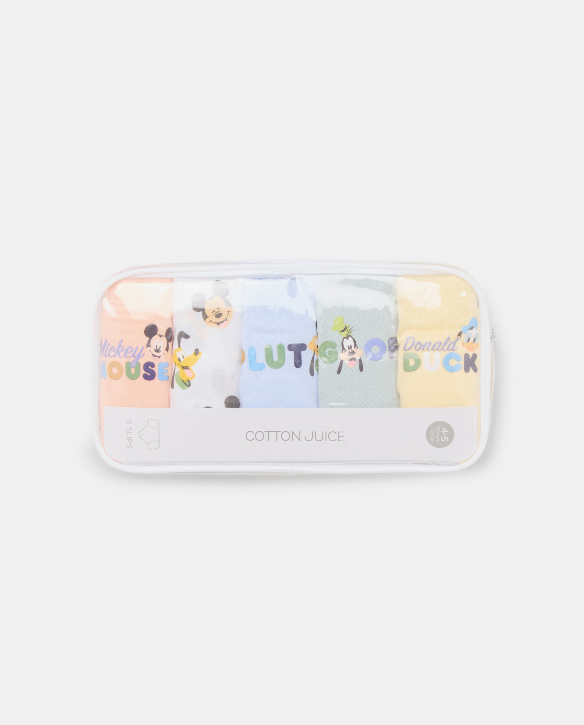 Pack de 5 Slips Mickey Cotton Juice Multicolor-4