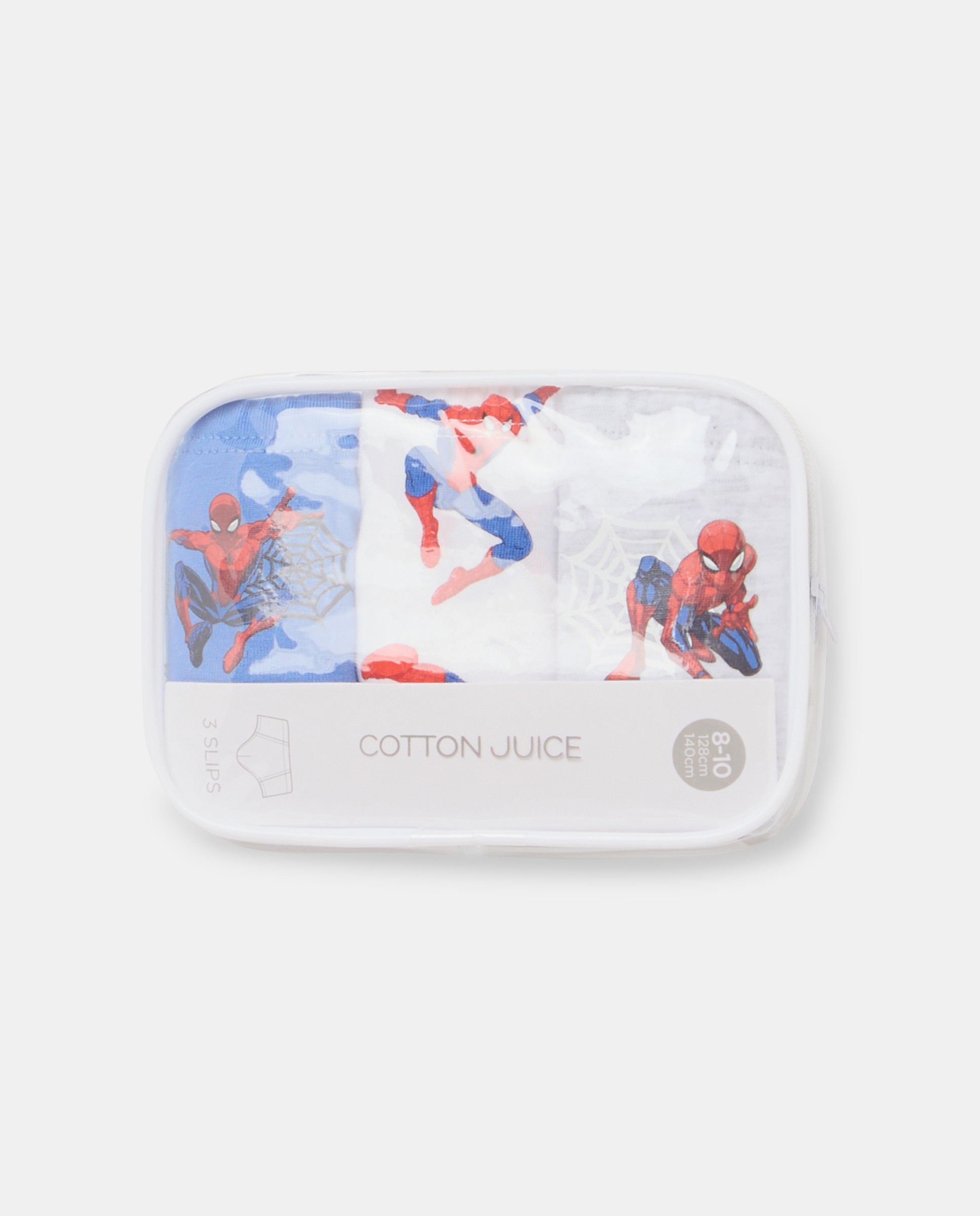 Pack de 3 Slips Homem-Aranha Cotton Juice Multicolor-4