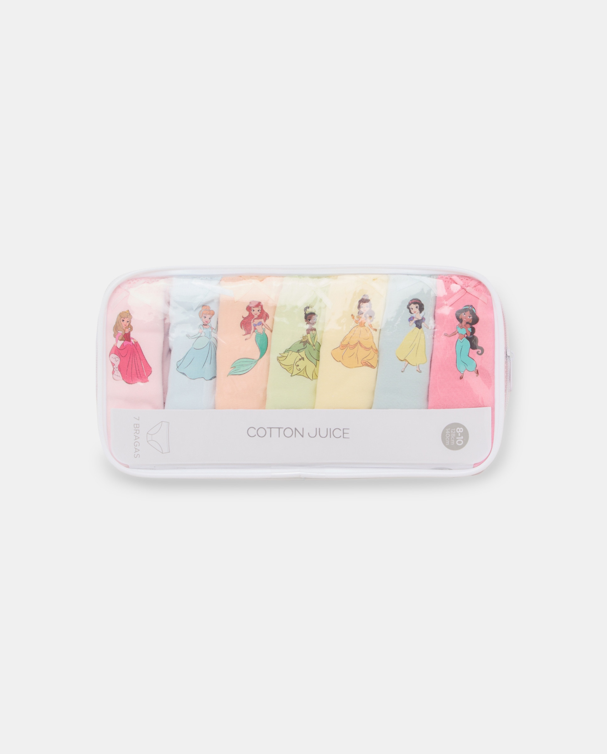 Pack de 7 Cuecas Princesas Cotton Juice Multicolor-4