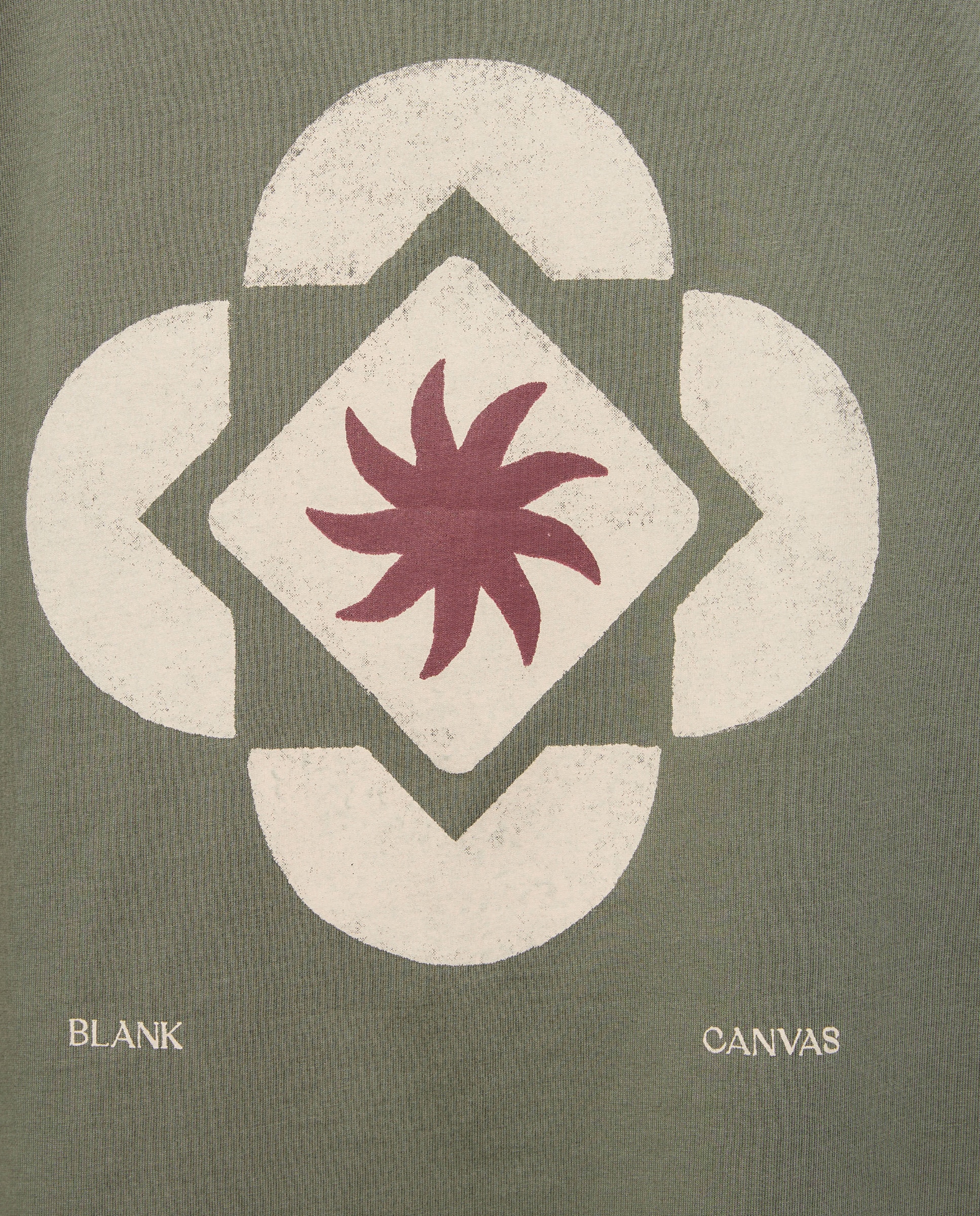 Camiseta de hombre manga corta BLANK CANVAS 520 Kaki-5