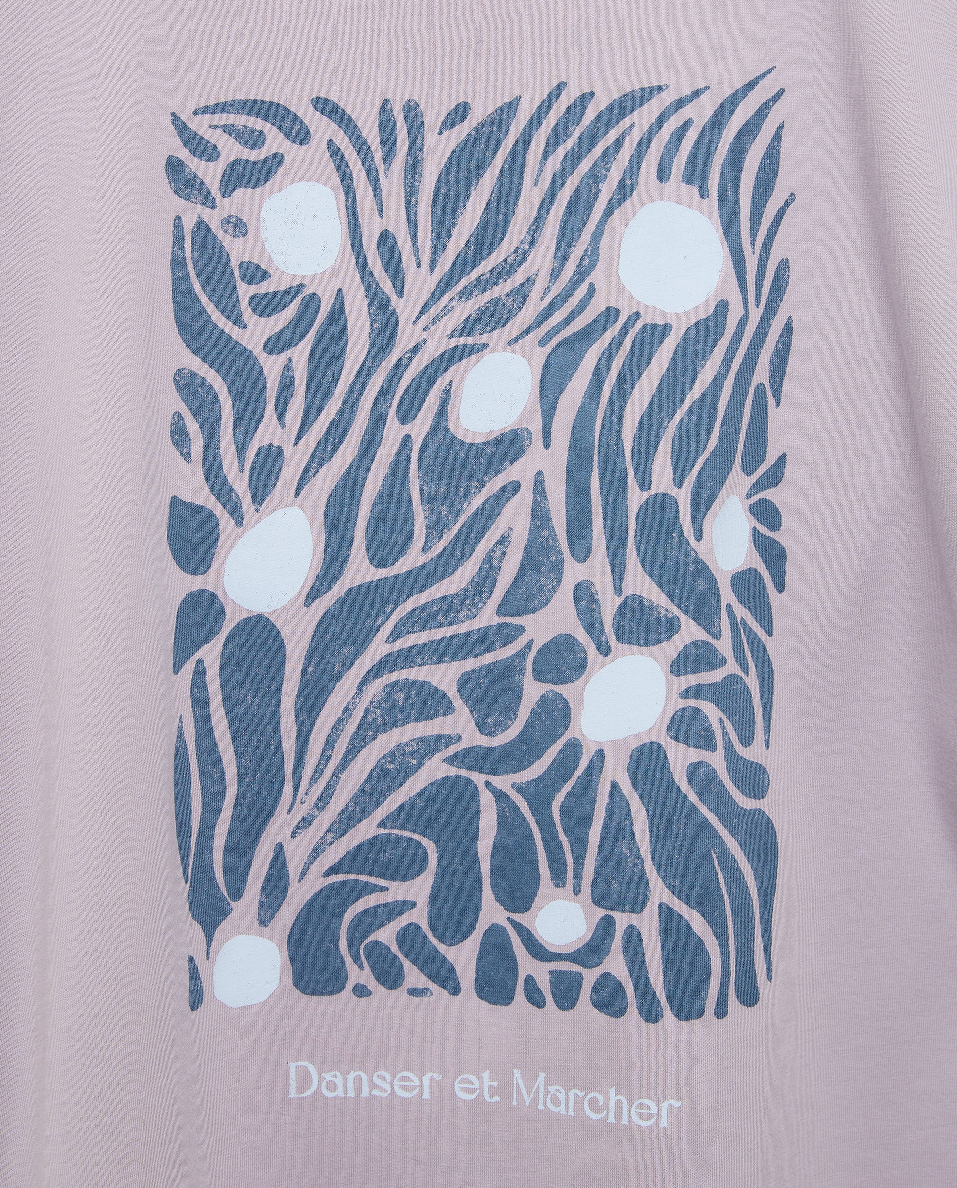 Camiseta de hombre manga corta Danser et Marcher 284 Lila-5