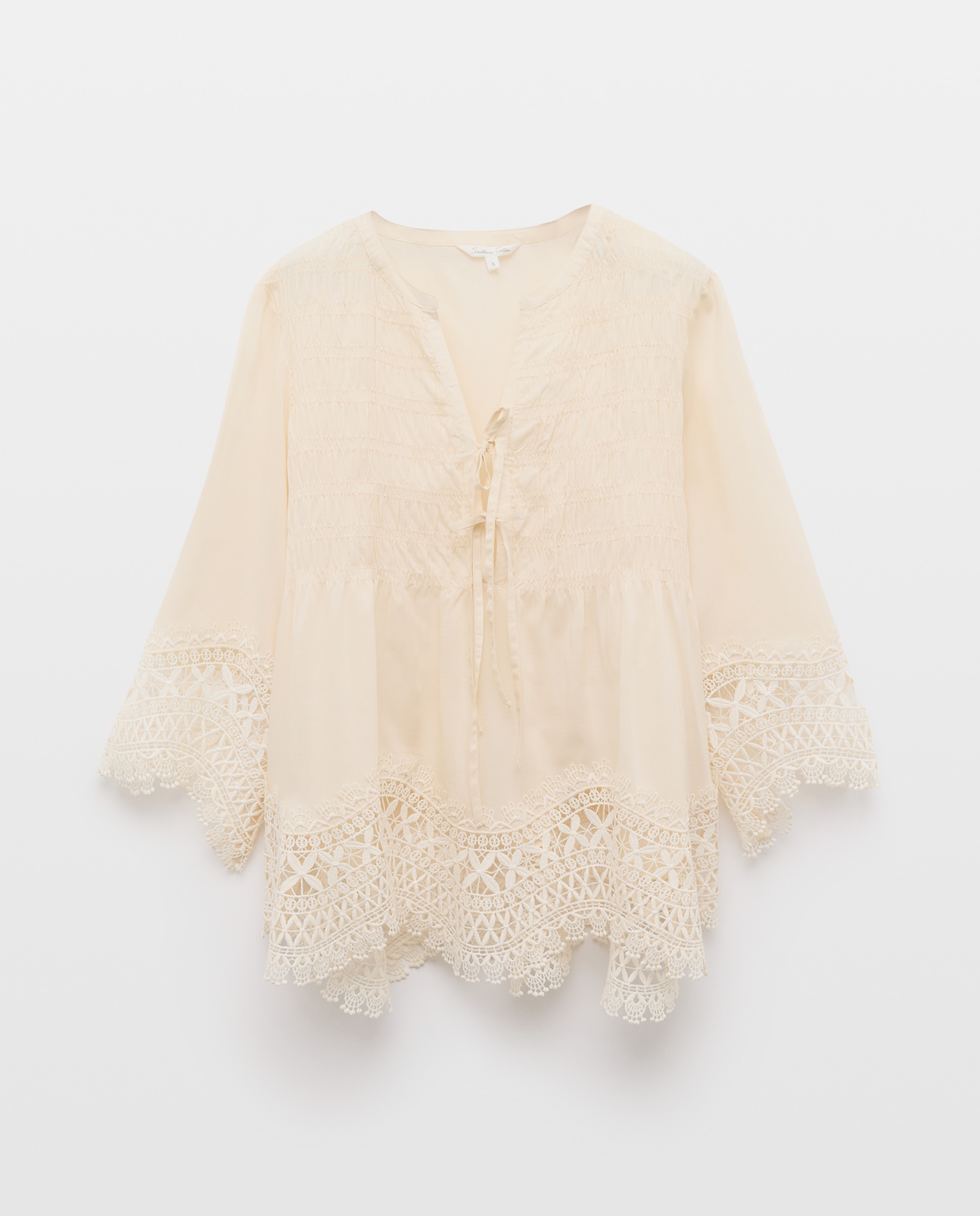Blusa Lisa de Manga Comprida 120 Cru-4