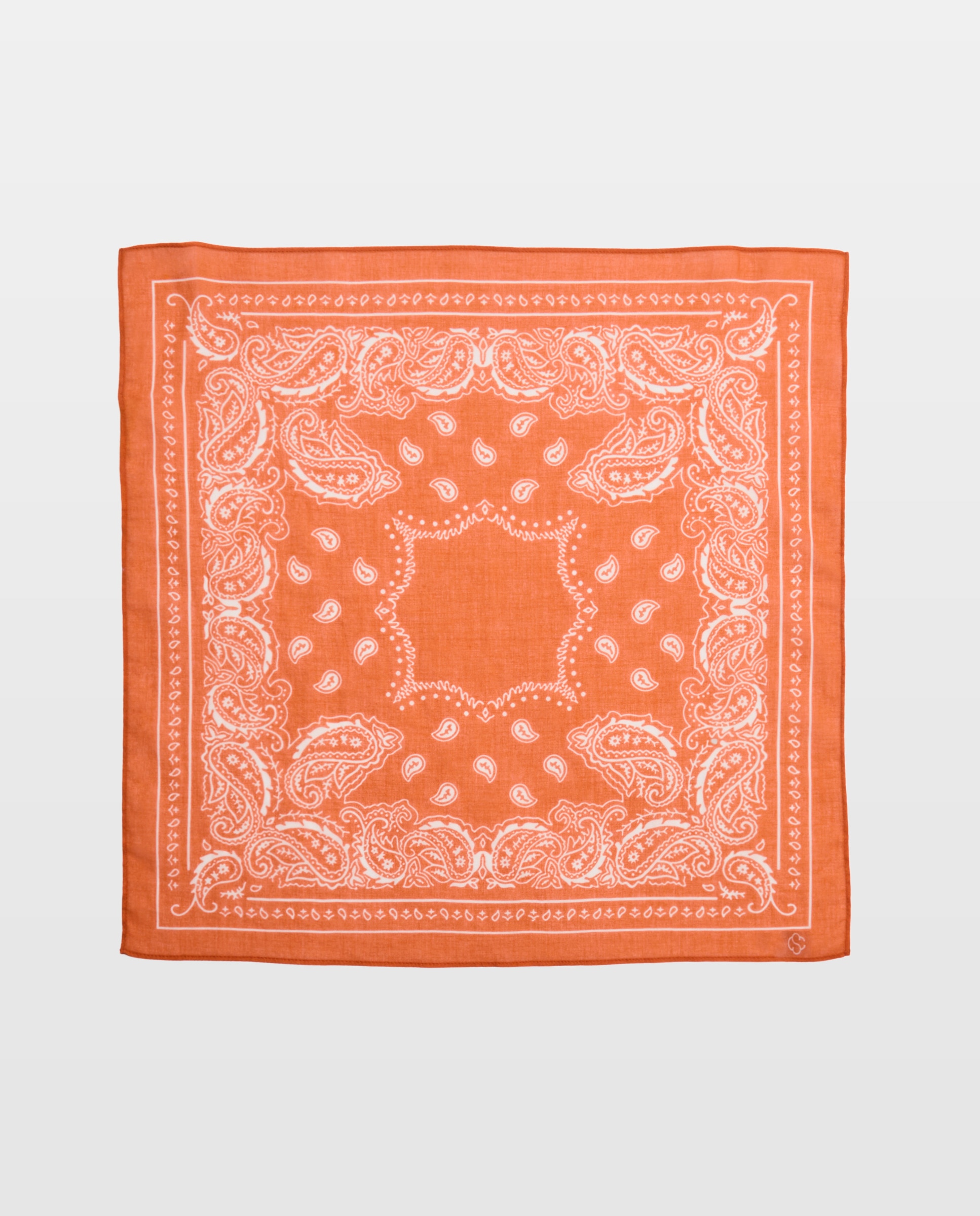 Lenço Tipo Bandana com Estampado Floral Vermelho-2