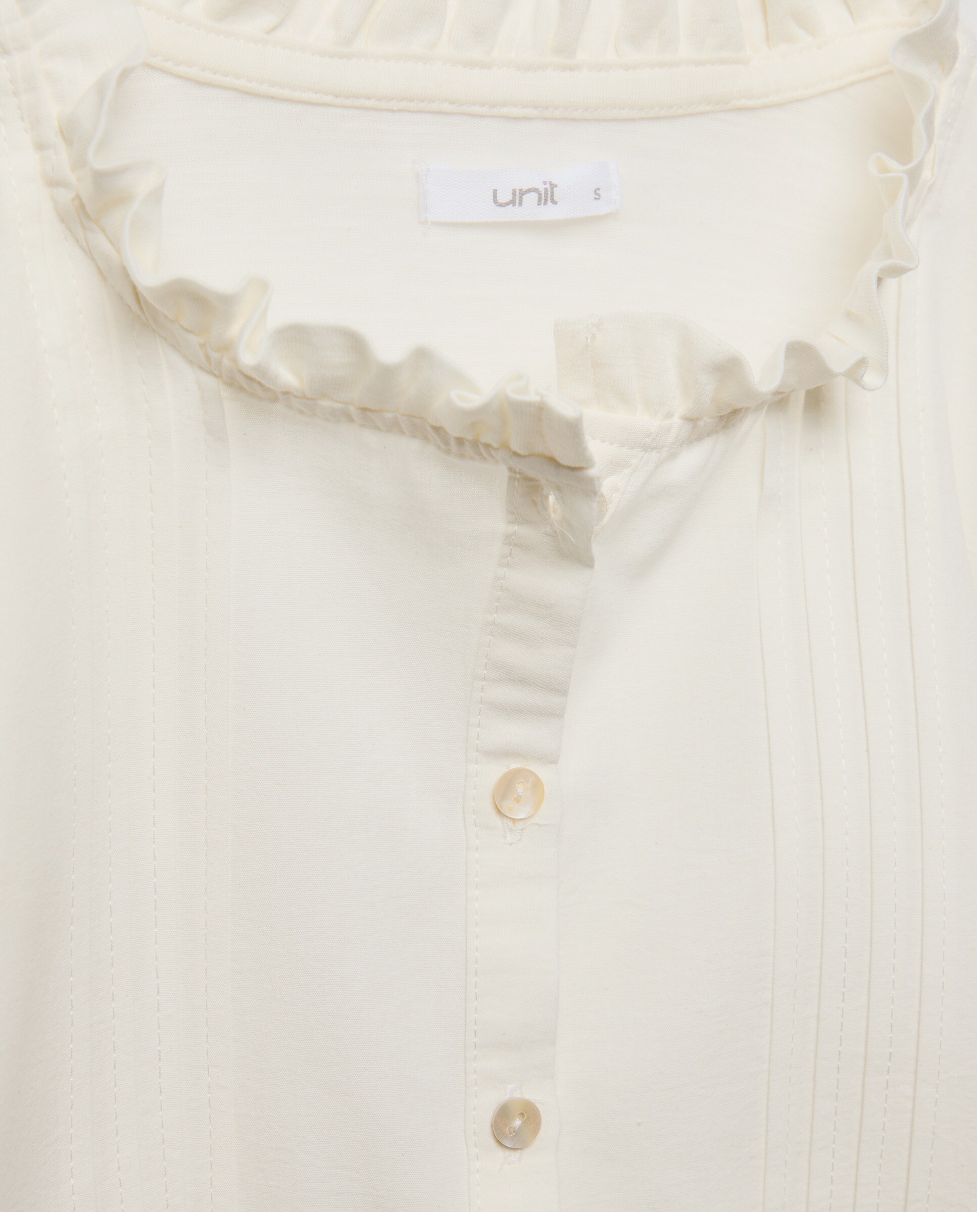 Camiseta de mujer cuello caja romántica 120 Crudo-5