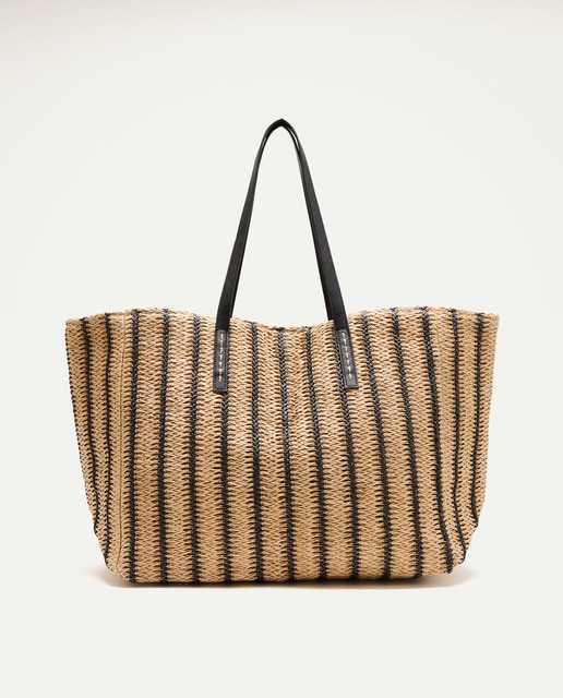 Imagen 0 de Bolso mujer rayas negras