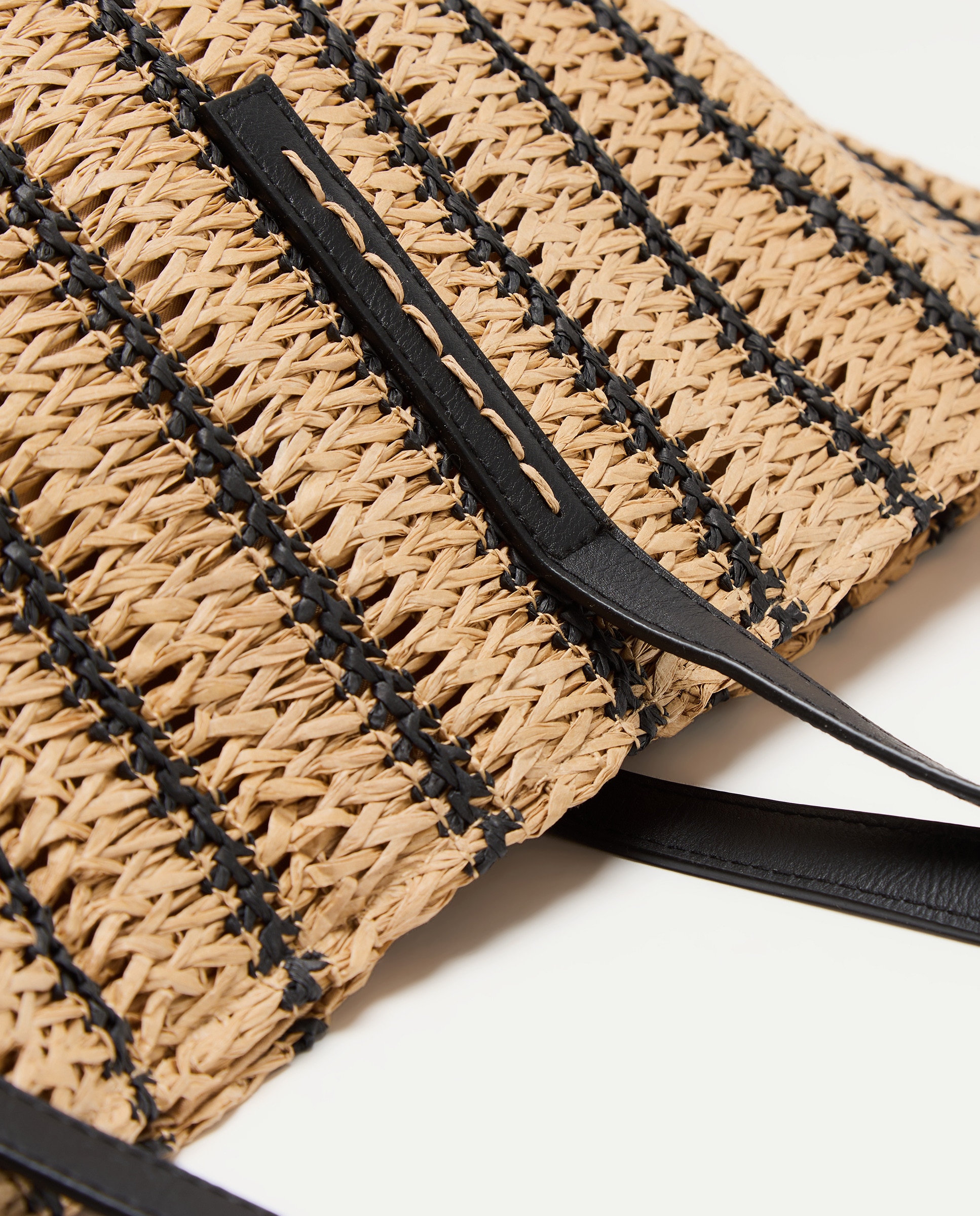 Bolso mujer rayas negras Negro-4