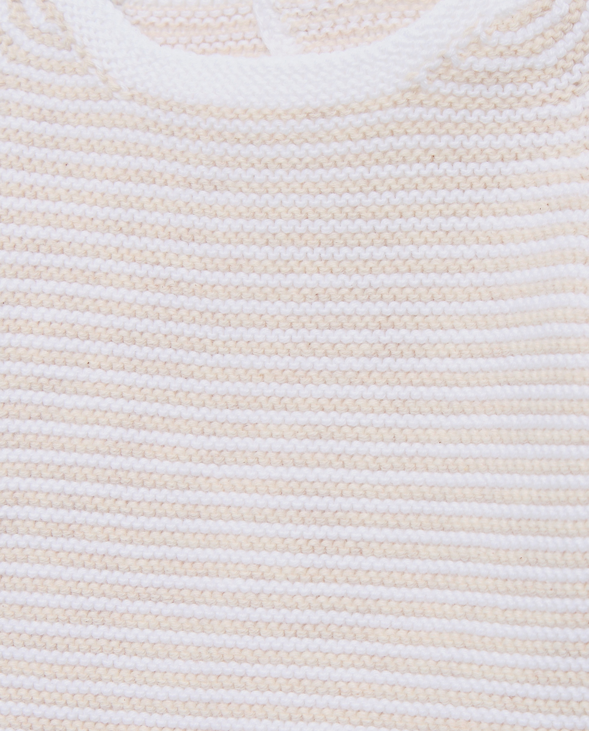 Camisola de Malha de Tricot às Riscas com Gola Redonda de Bebé Torrado-3