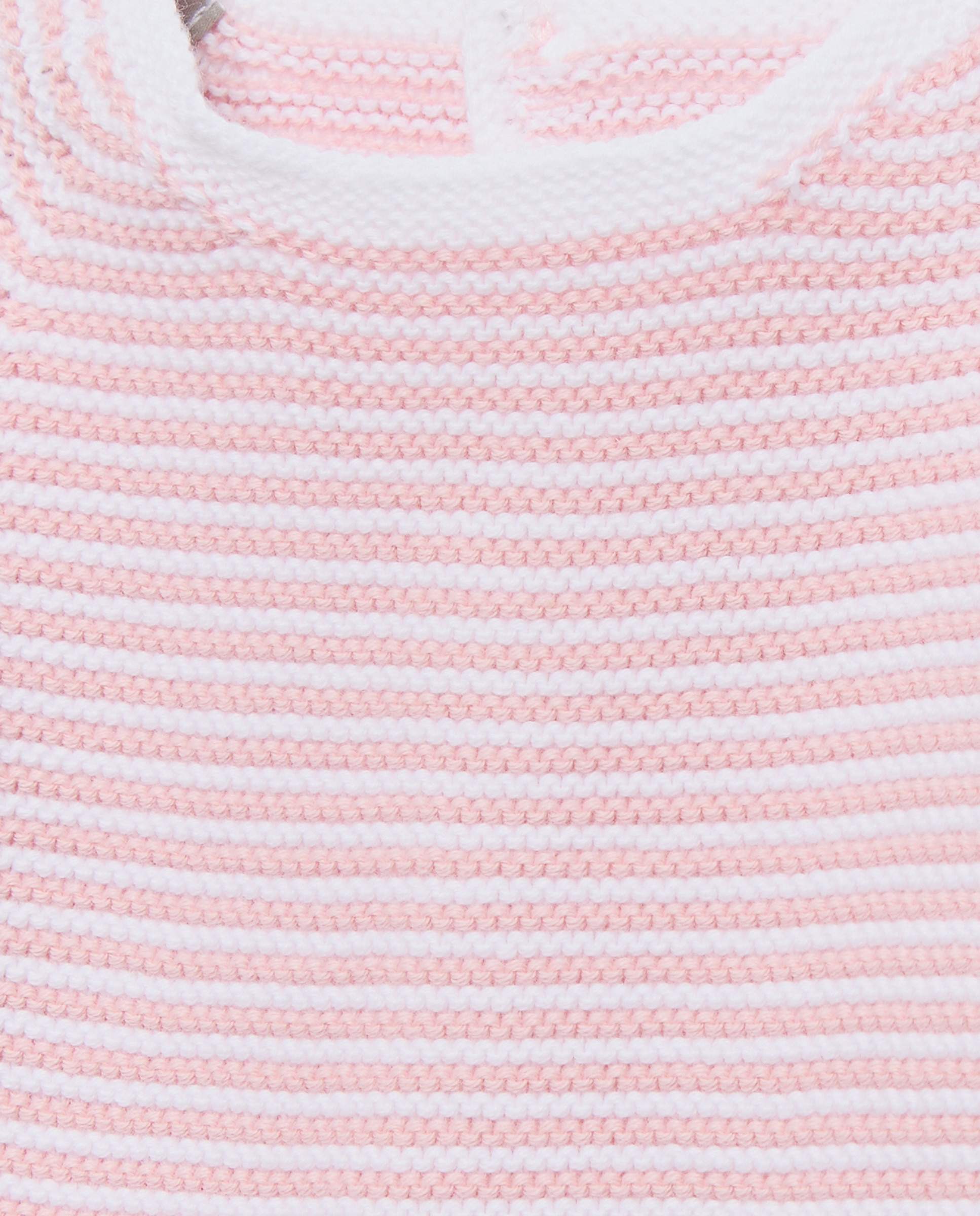 Camisola de Malha de Tricot às Riscas com Gola Redonda de Bebé Coconut El Corte Inglés 200 Rosa-3