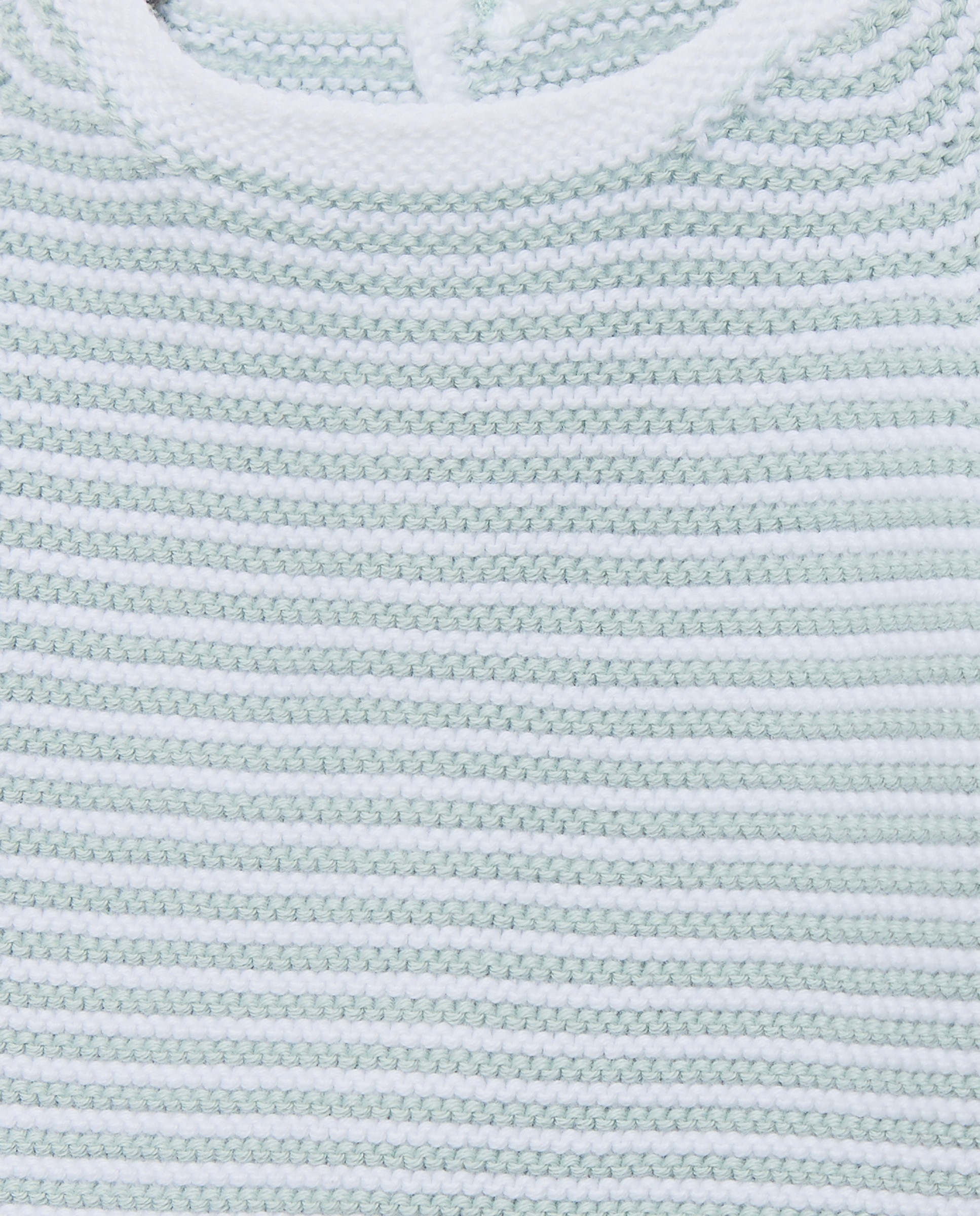Camisola de Malha de Tricot às Riscas com Gola Redonda de Bebé Coconut El Corte Inglés Verde-3