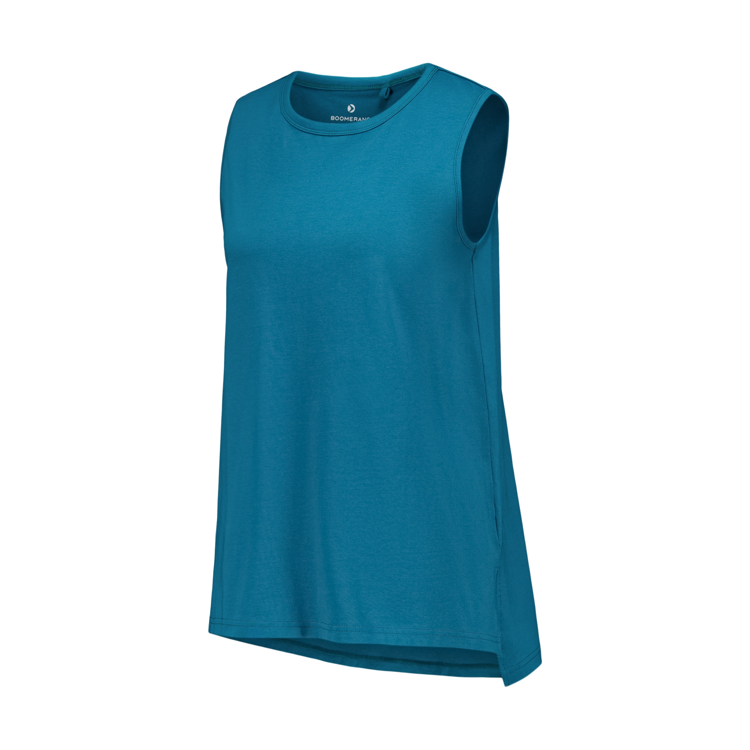T-shirt sem Mangas Sportcasual de Mulher Turquesa-4