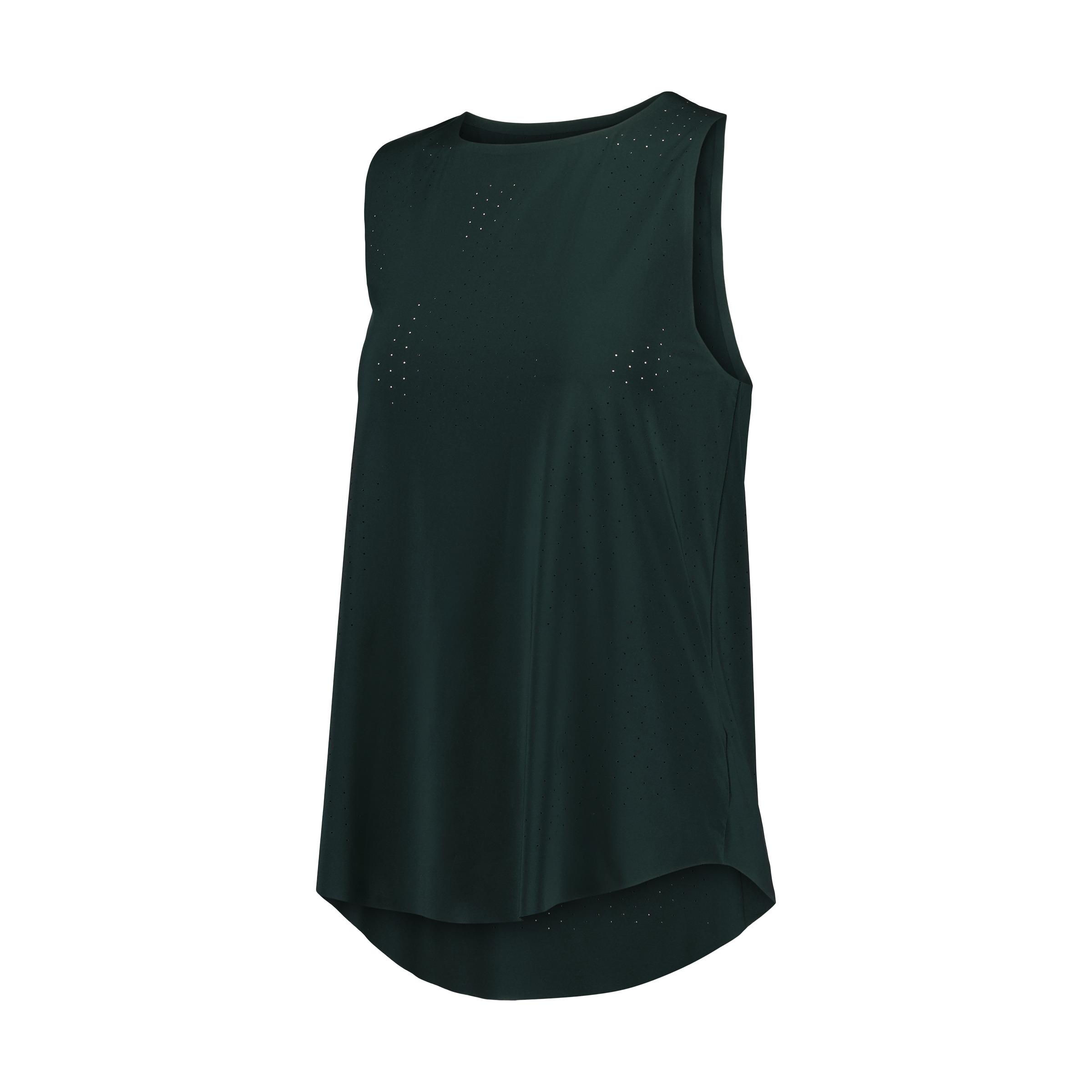 T-shirt sem Mangas Microperfurada de Training de Mulher Verde Bilhar-4