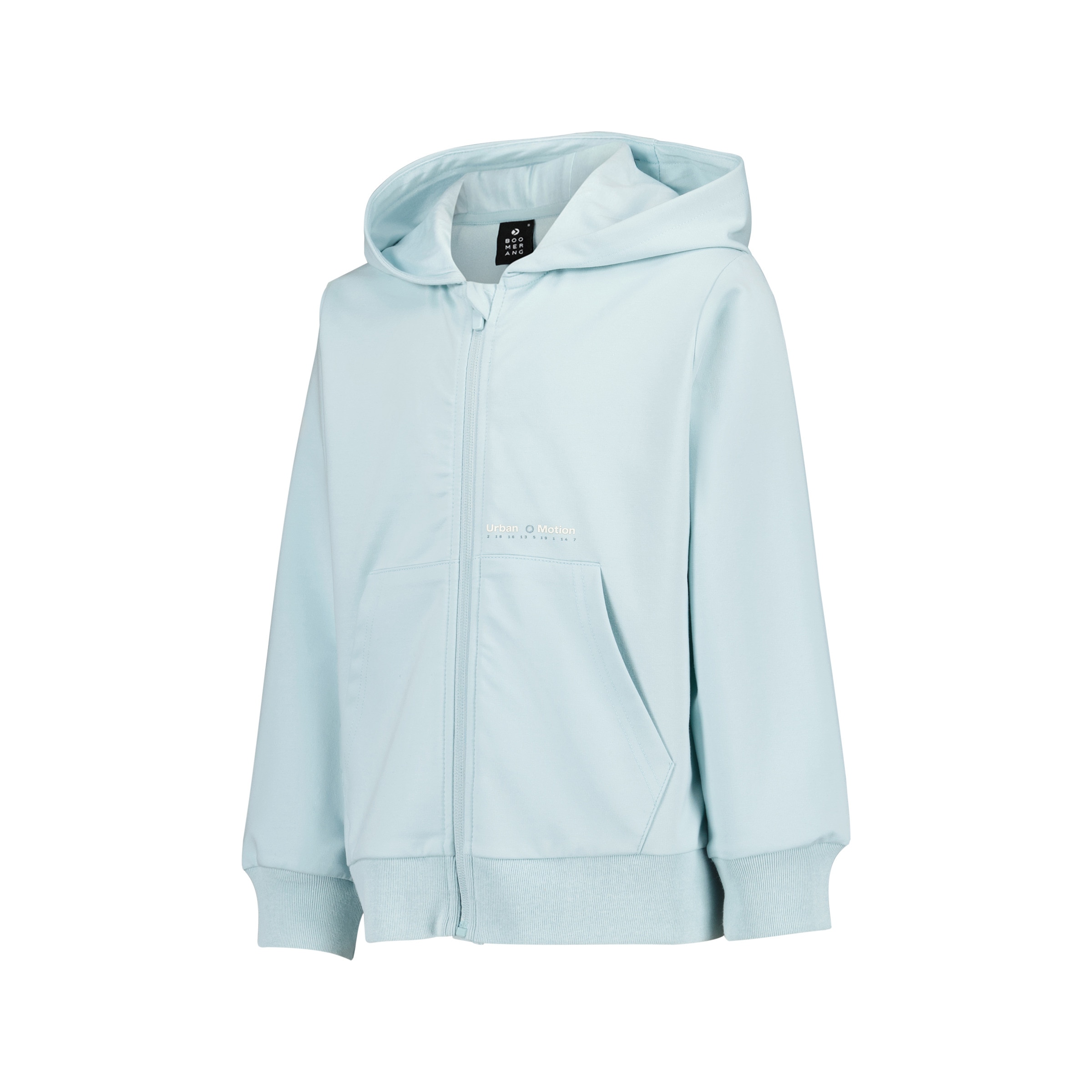 Sweatshirt Aberta com Capuz Sportcasual de Menina Verde Água-4