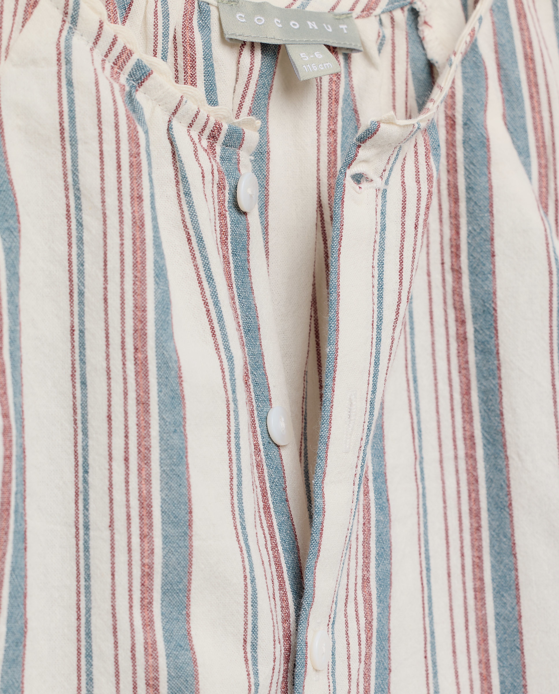 Blusa sem Mangas com Folhos e Risca Tricolor Verde-5