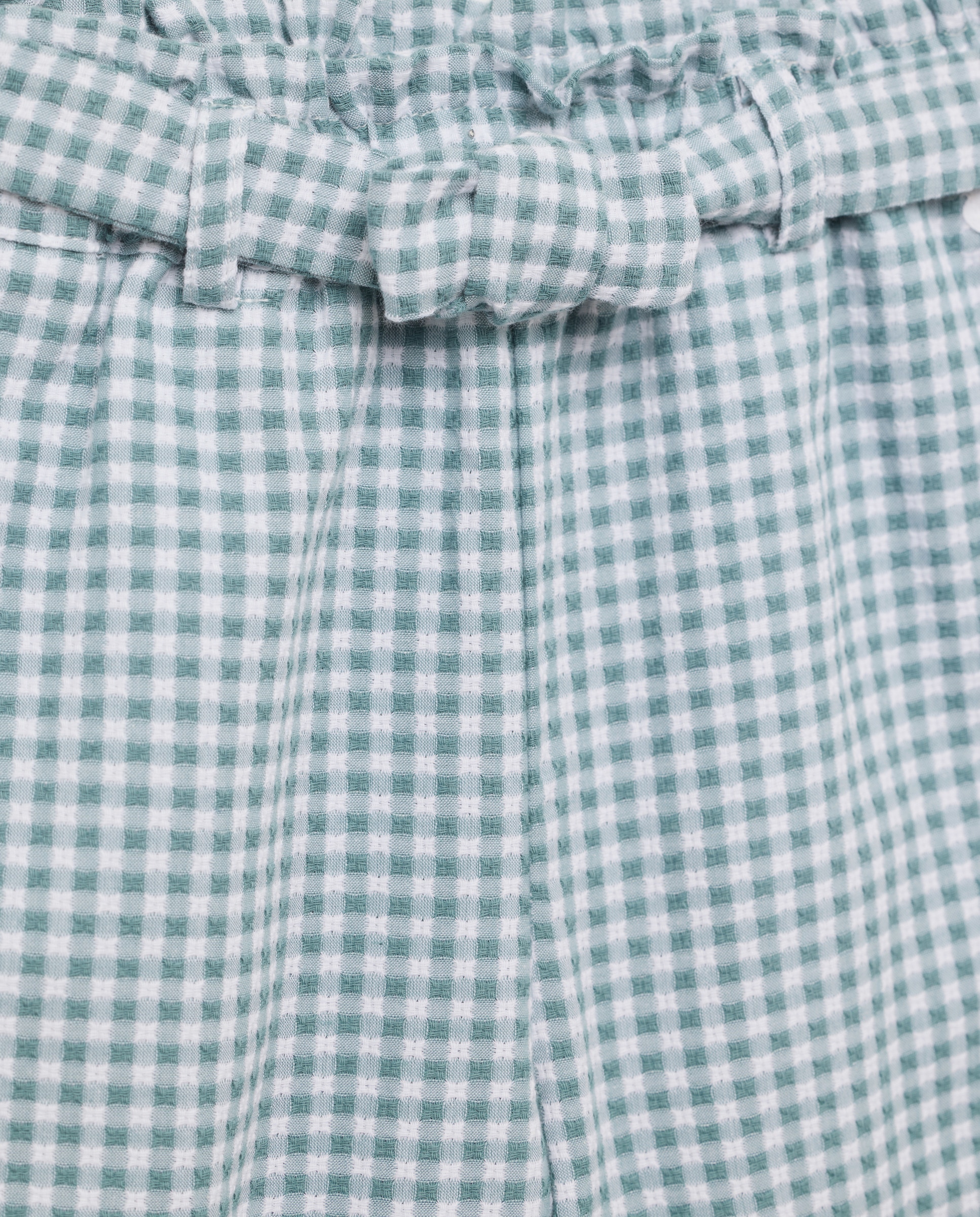 Calças Vichy Verde-5