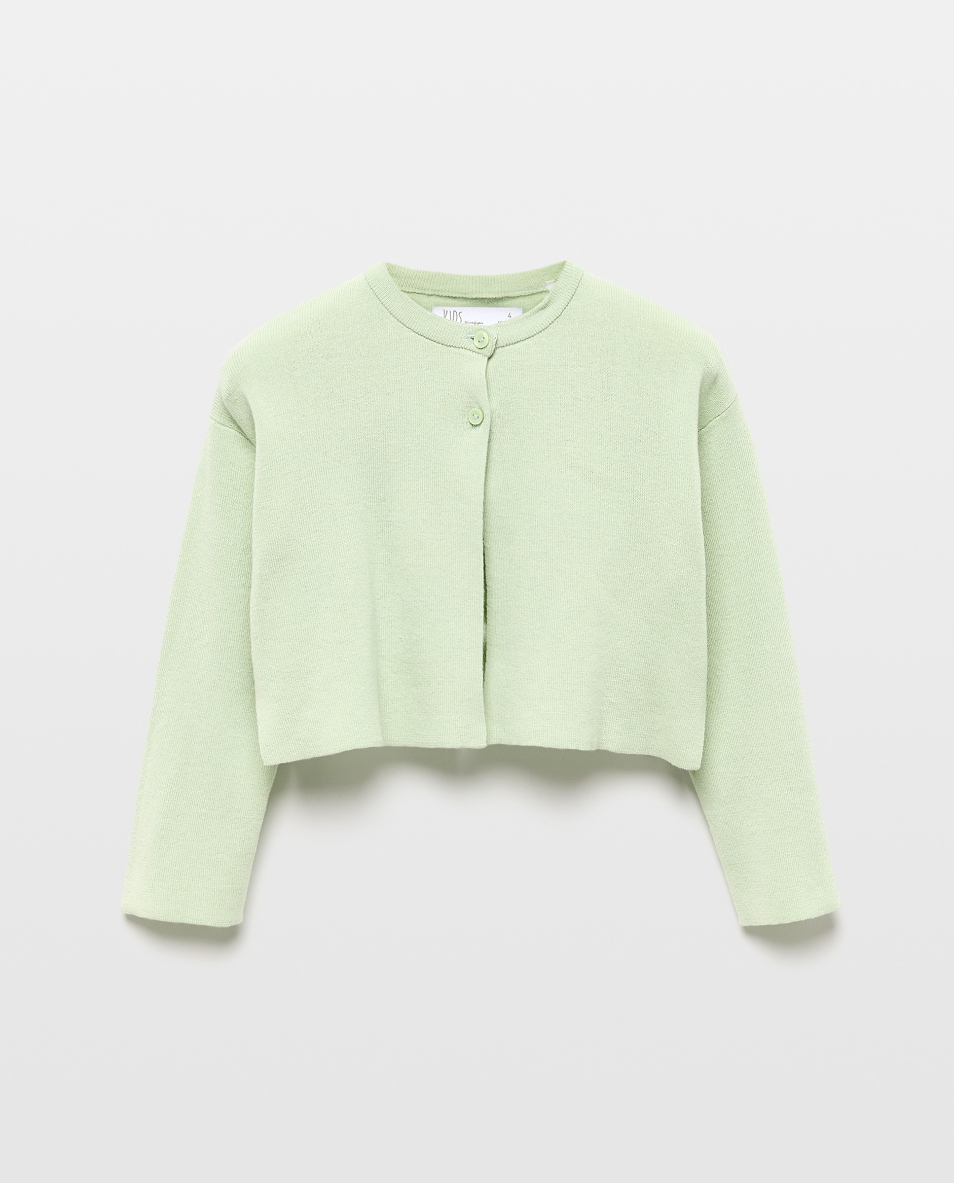 Casaco de Tricot Básico Liso Kids El Corte Inglés 510 Verde Claro-4