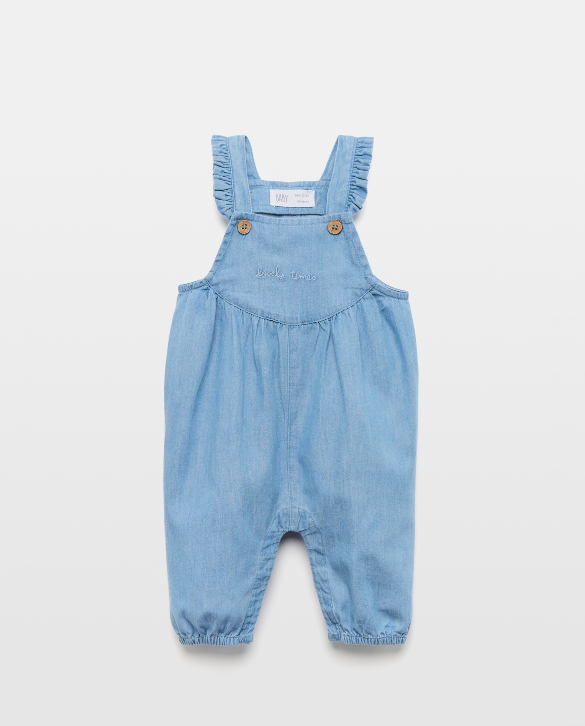 Imagem 0 de Jardineiras de Chambray de Bebé