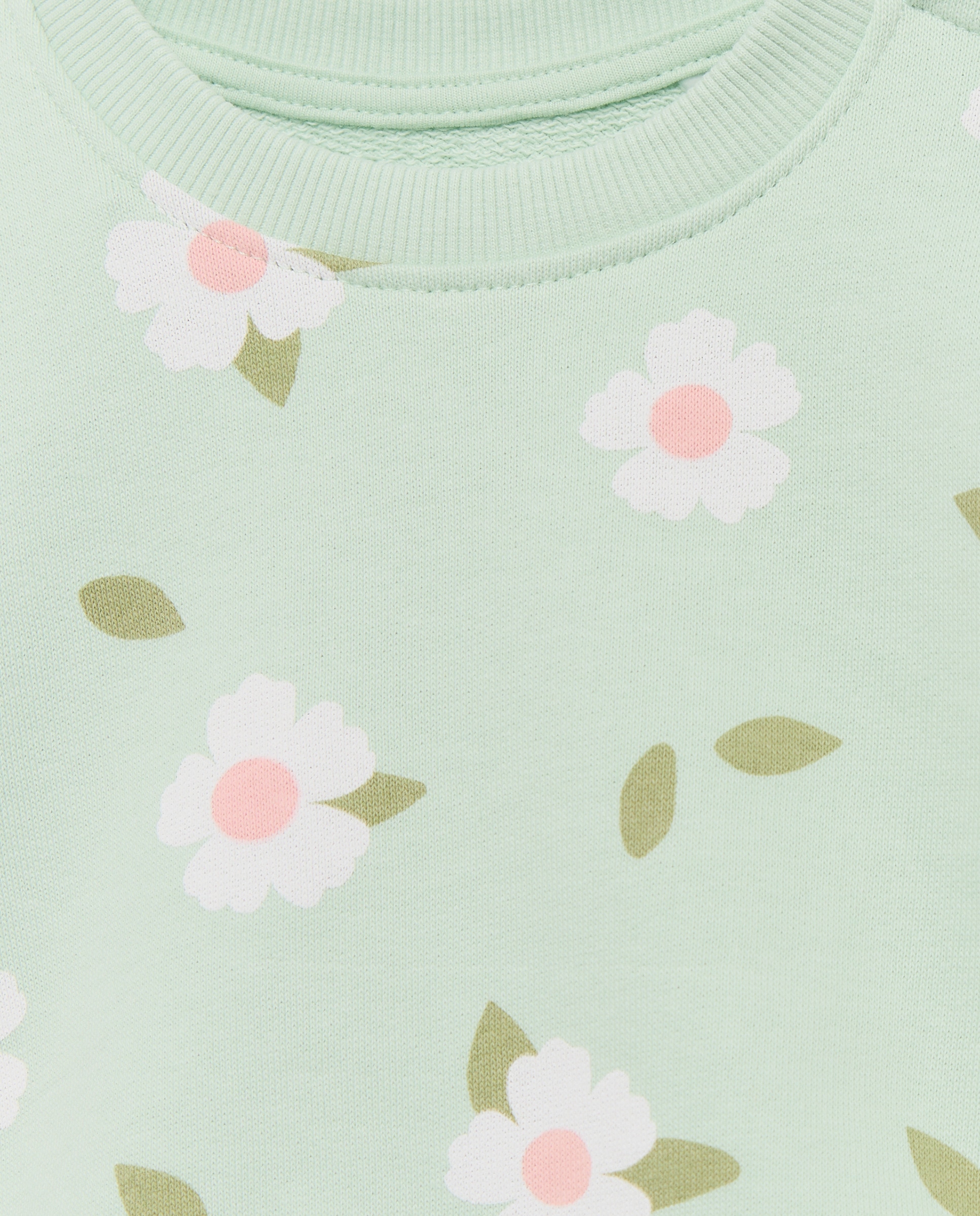 Sweatshirt Estampada de Bebé com Decote Redondo Baby El Corte Inglés Verde-3