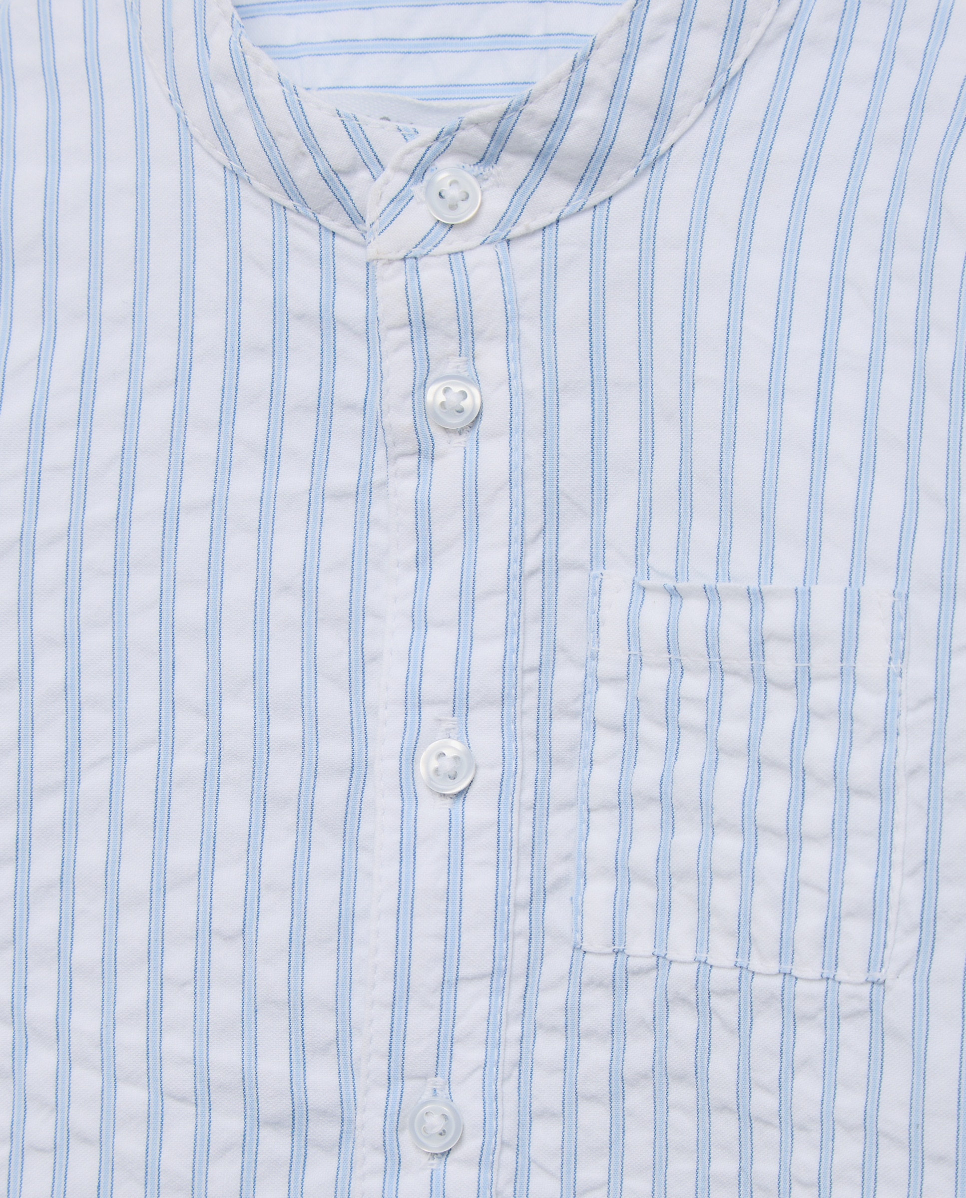 Camisa de Seersucker de Bebé com Manga Comprida Baby El Corte Inglés 400 Azul-3