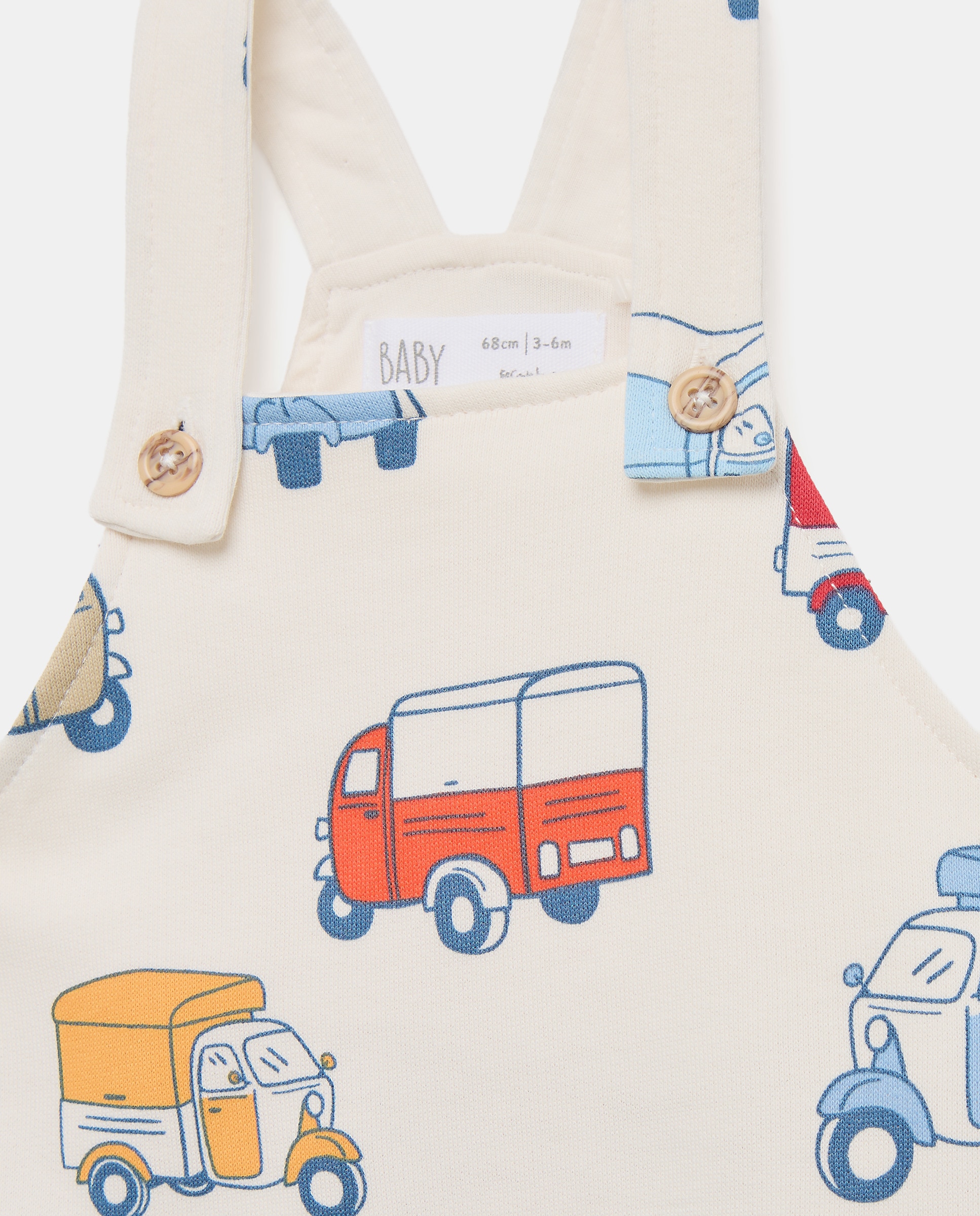 Jardineiras de Felpa de Bebé com Soft Print de Fantasia Baby El Corte Inglés Multicolor-3