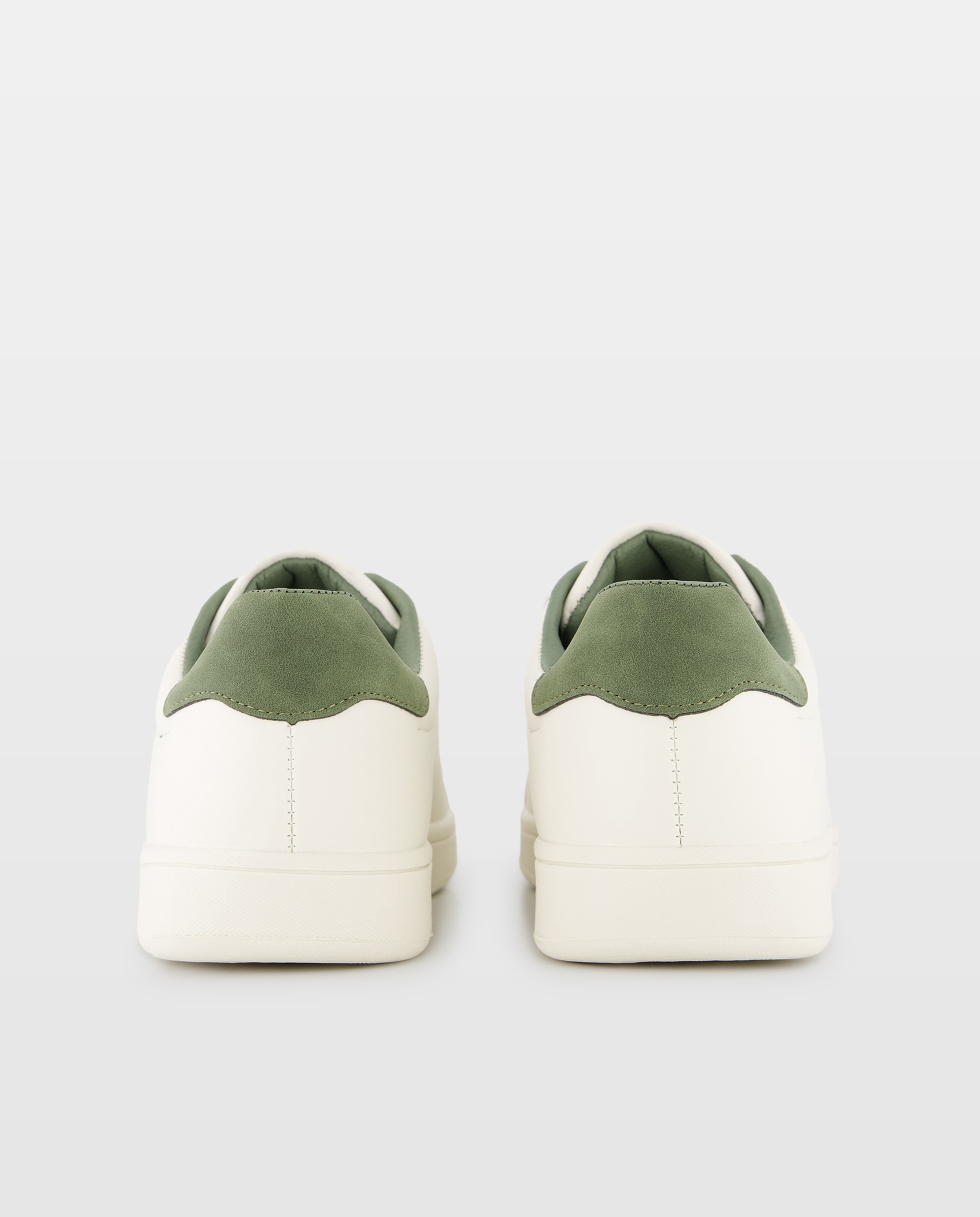 Deportivo cordones de hombre con piso goma Blanco-3
