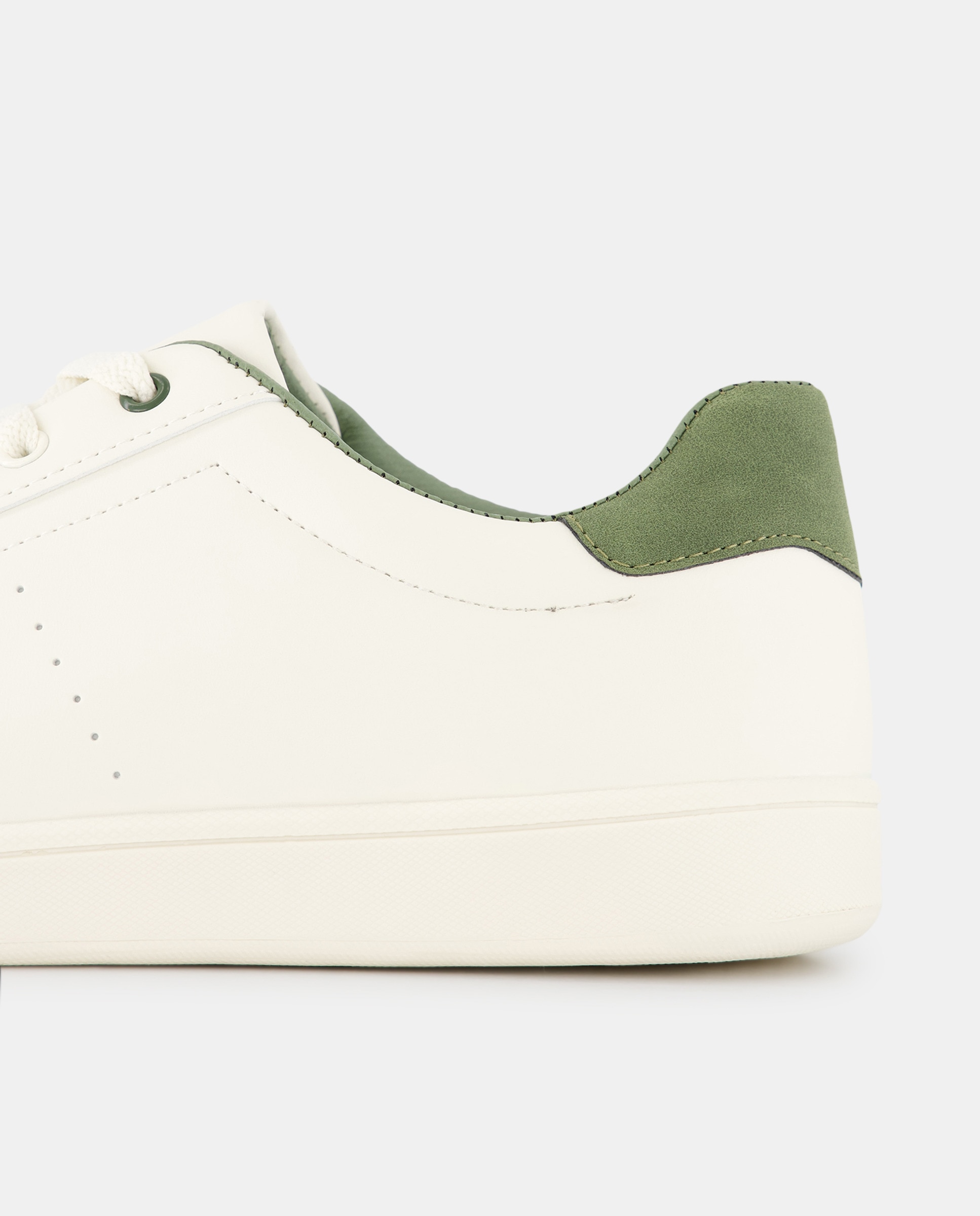 Deportivo cordones de hombre con piso goma Blanco-5