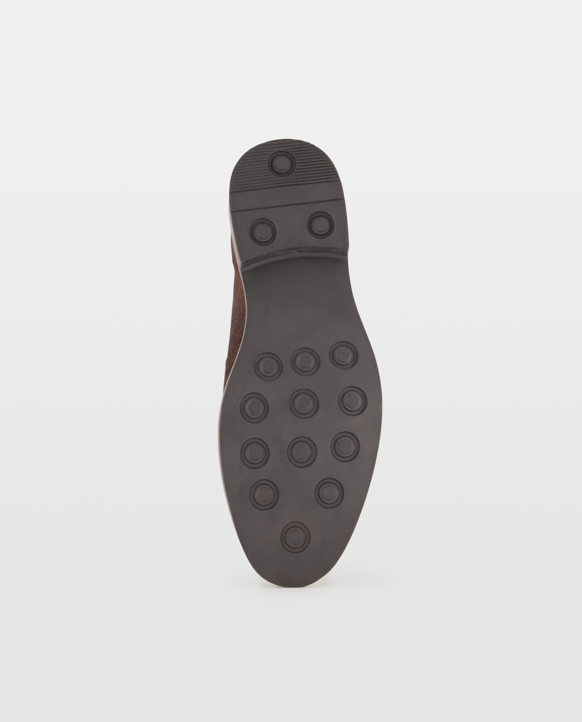 Zapato de cordones de hombre en serraje con piso de goma 6