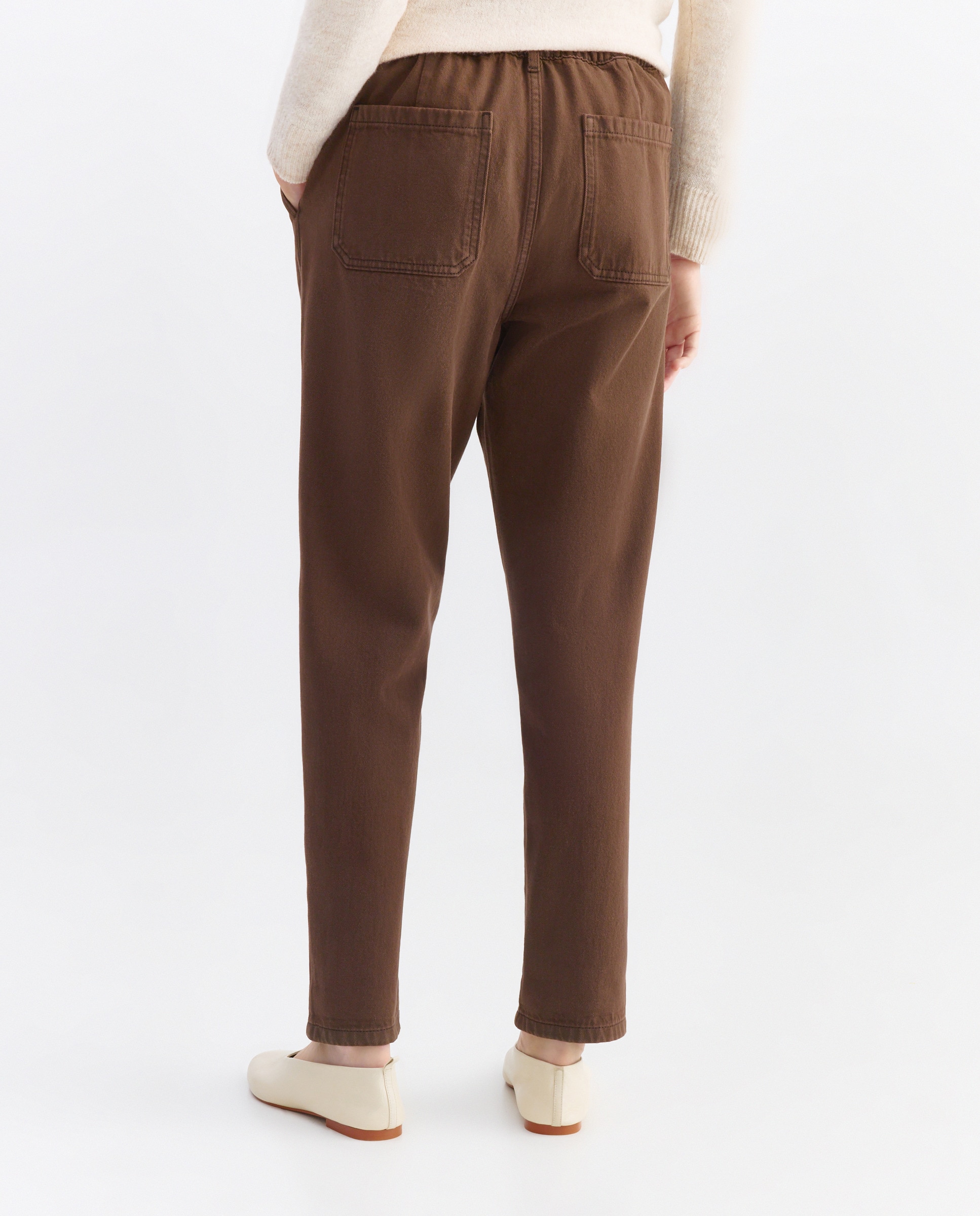 Pantalón de mujer slouchy Mostaza-3