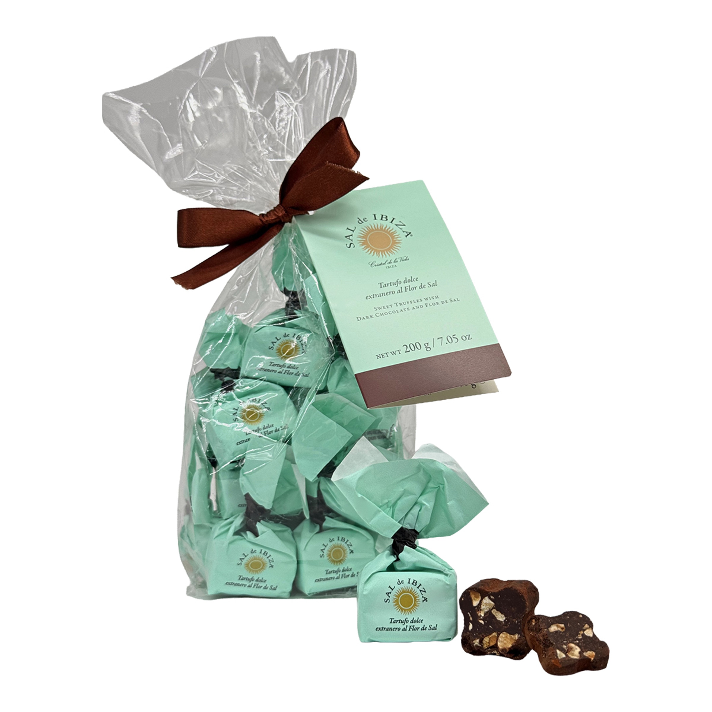 Trufas de chocolate negro y avellanas del Piamonte y Flor de Sal de Ibiza 2
