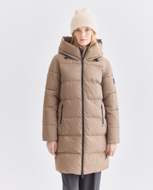 Imagem 0 de Sobretudo Acolchoado com Fecho de Correr, Capuz e Bolsos Laterais