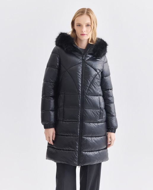 Imagem 0 de Parka Comprida Repelente à Água e Corta-Vento com Capuz