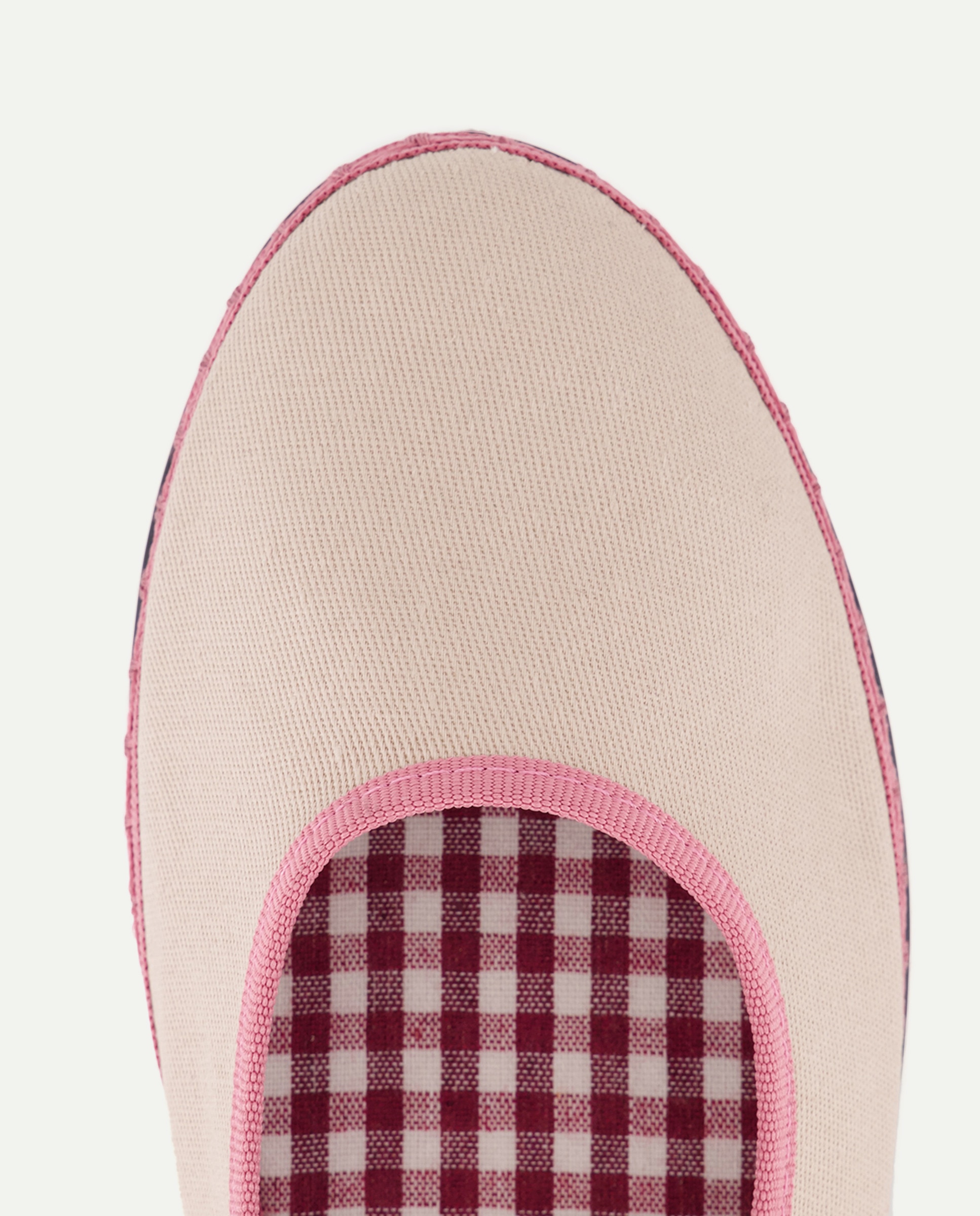 Sapatos de Presilha de Lona Fina com Pespontos em Contraste 200 Rosa-4
