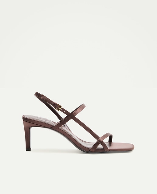 Imagem 0 de Sandálias de Salto com Tiras Finas