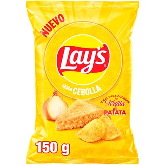 patatas fritas sabor cebolla ideal para cocinar tu tortilla de patata bolsa 150 g - Lay's