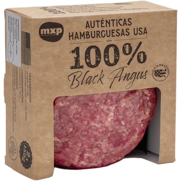 USA 100% Black Angus burgers 2-pack container 360 g