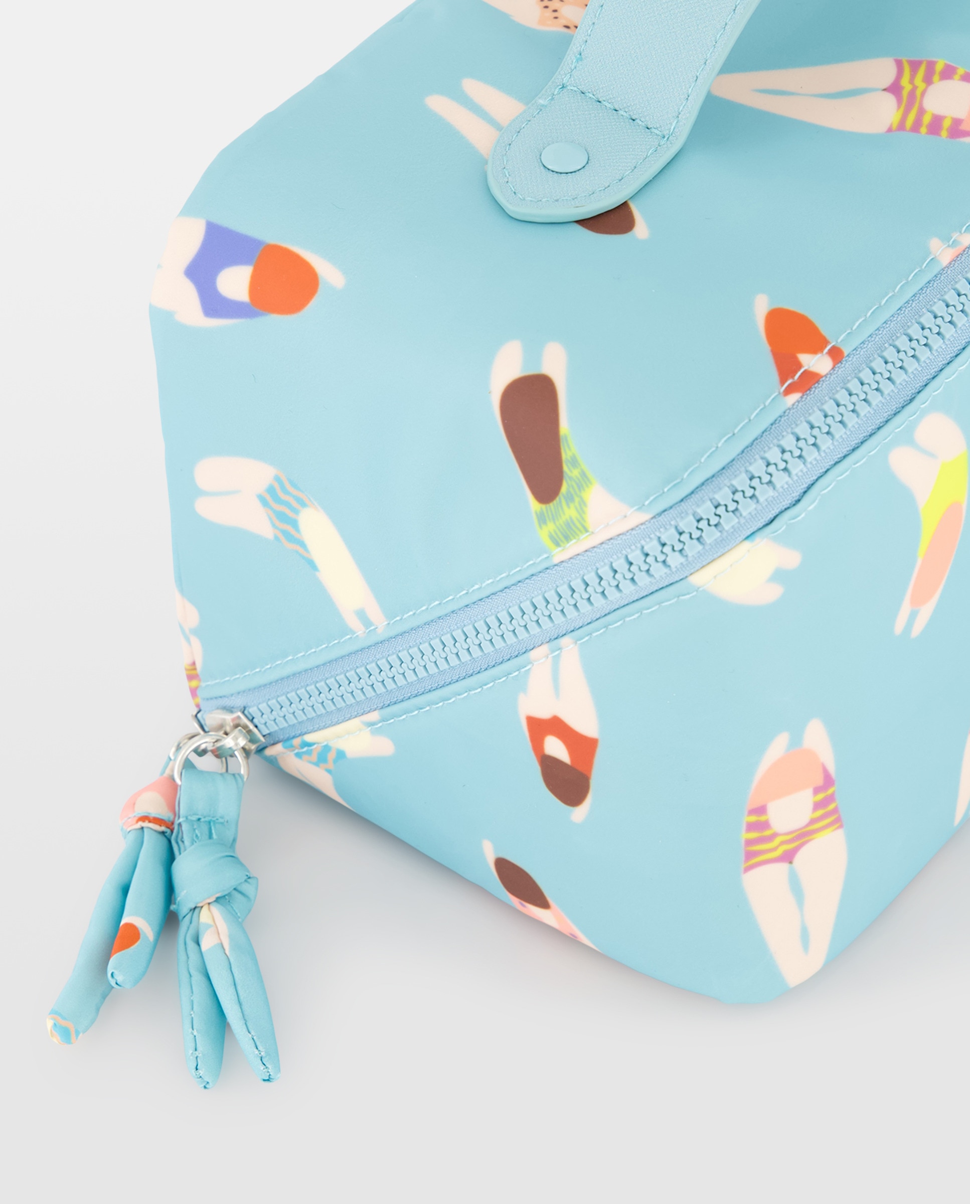 Nécessaire com Estampado de Nadadoras 400 Azul-4