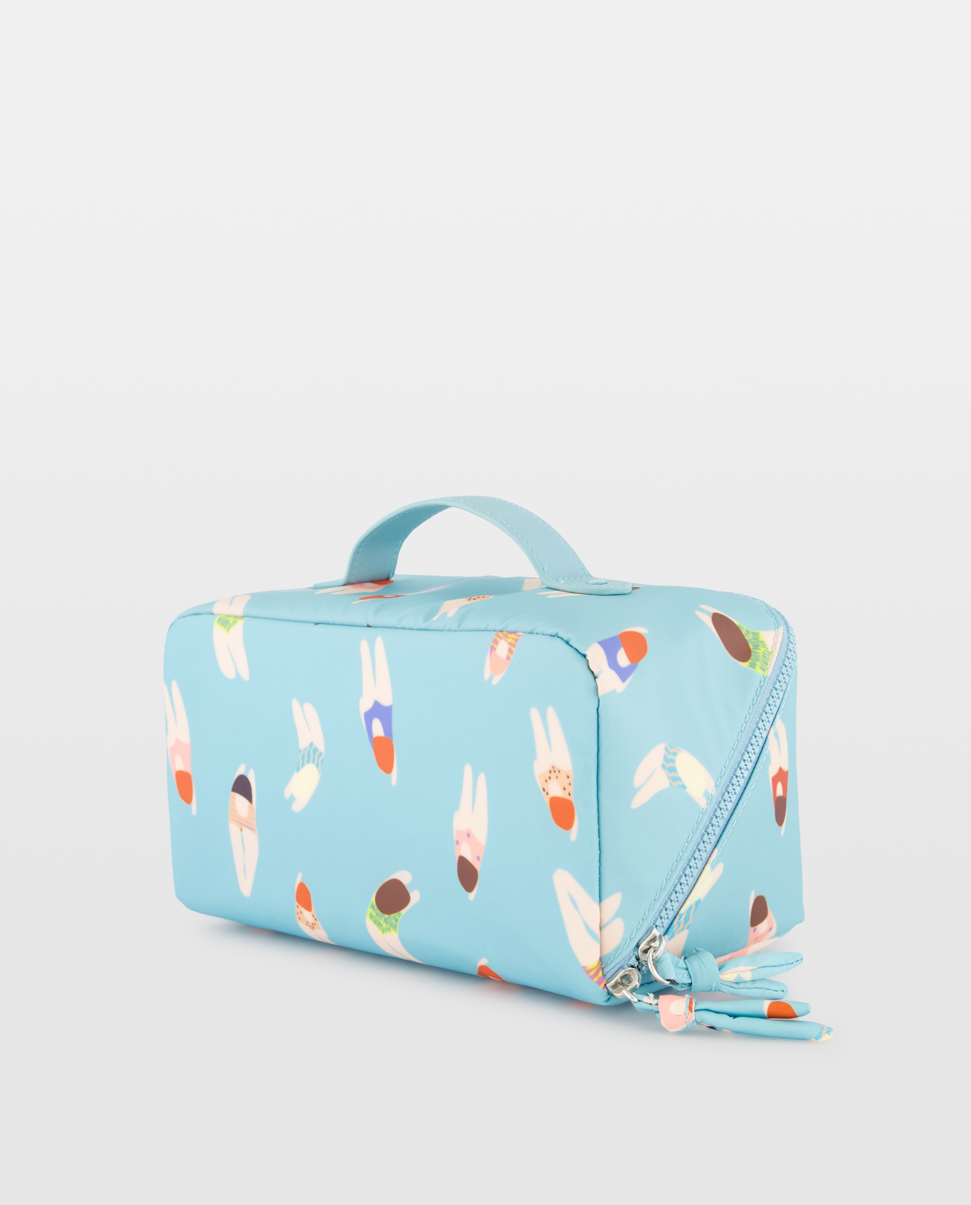 Nécessaire com Estampado de Nadadoras 400 Azul-2