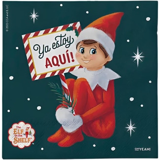 servilletas Navidad The Elf on The Shelf 33x33 paquete 30 unidades - Oh Yeah! Party